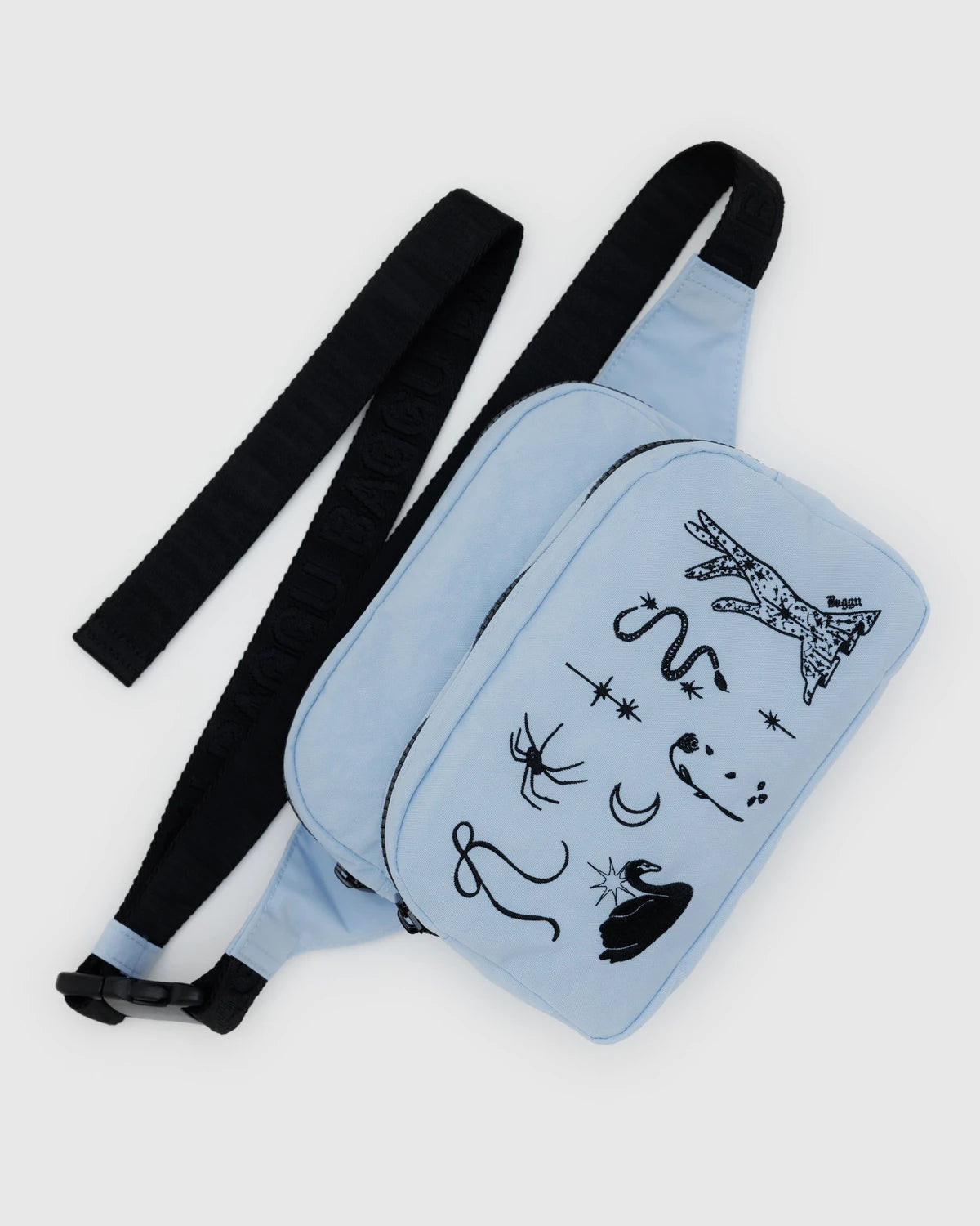Baggu Bum Bag – Blue Embroidered