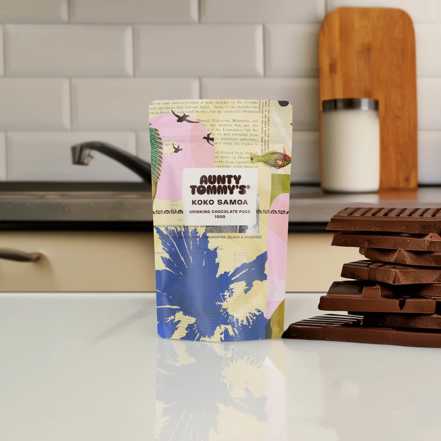 Aunty Tommy's Koko Samoa Drinking Chocolate Pods 100g