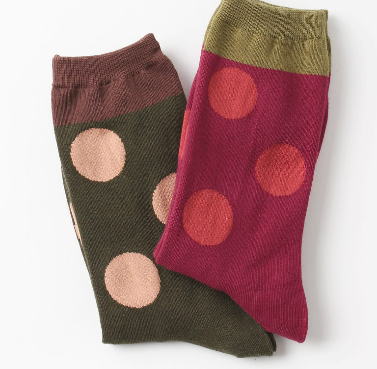 Comfortarians – Women’s Red Polka Dot Socks