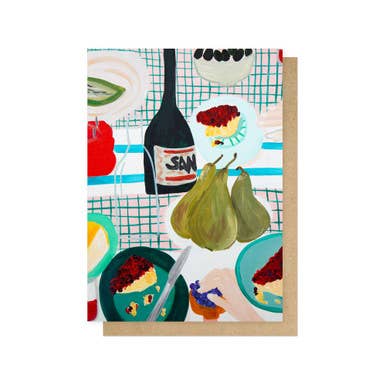 Long Summer Lunch Greetings Card