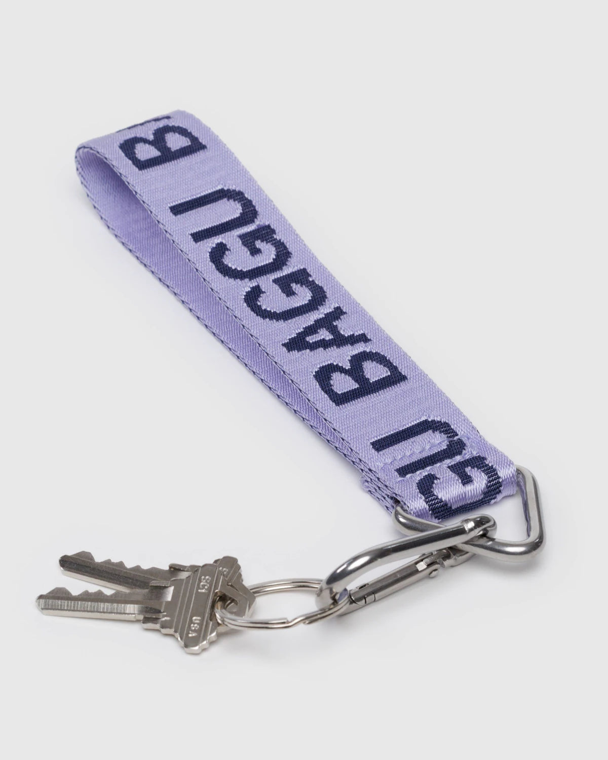 Baggu Logo Keychain – Dusty Lilac