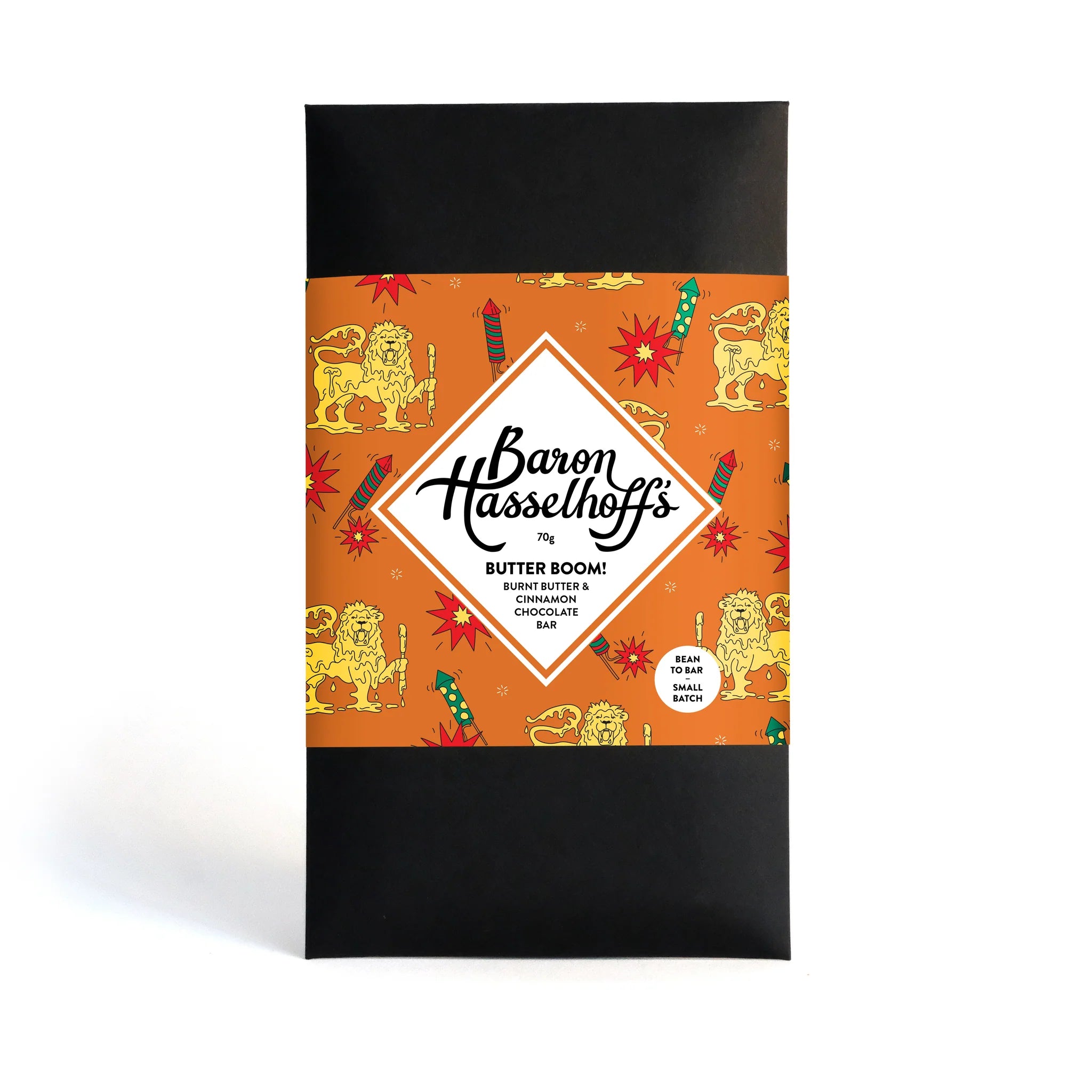 Baron Hasselhoff's “Butter Boom!" Burnt Butter & Cinnamon Craft Chocolate Bar