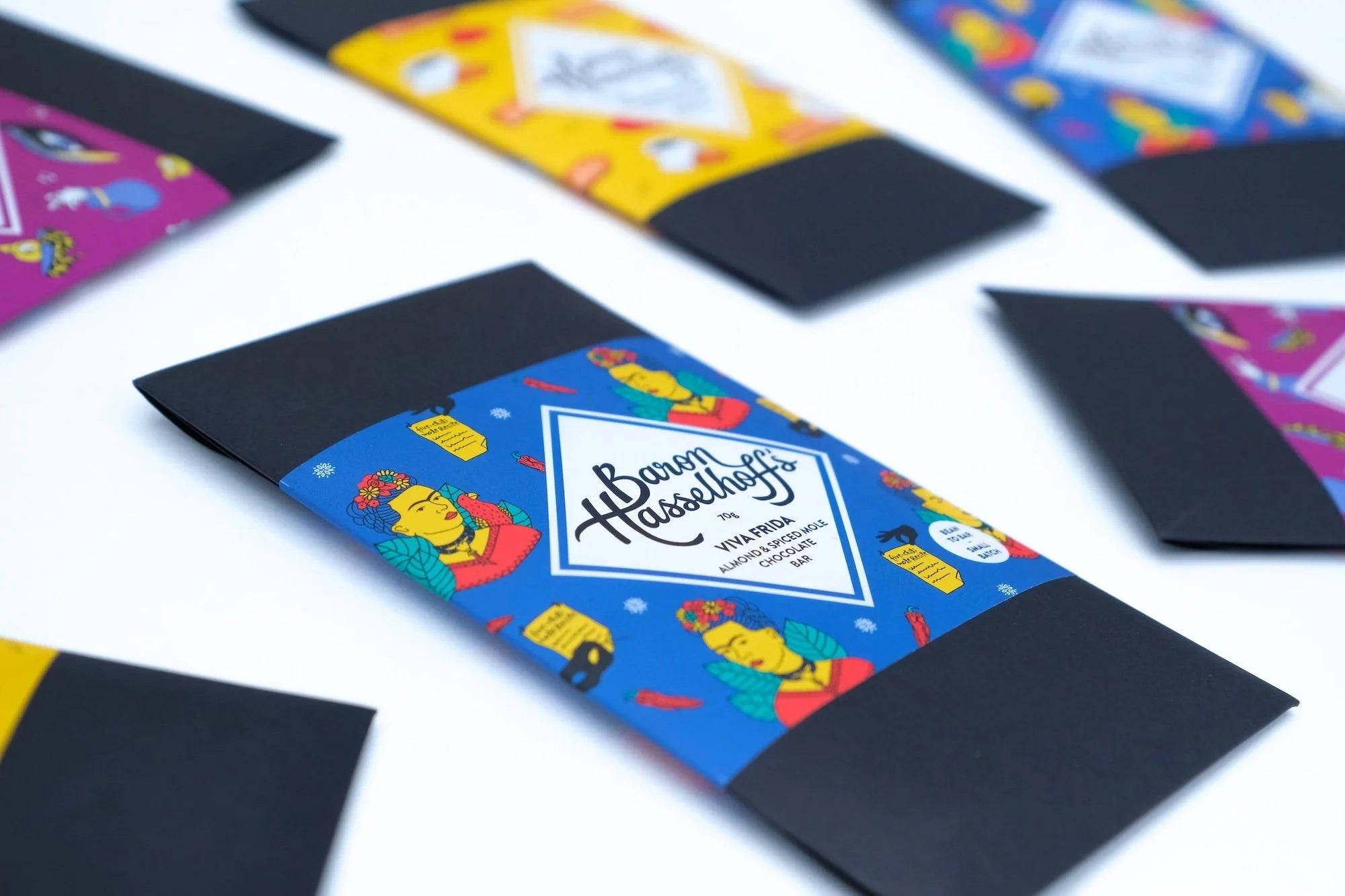 Baron Hasselhoff's “Viva Frida" Spiced Almond Molé Chocolate Bar