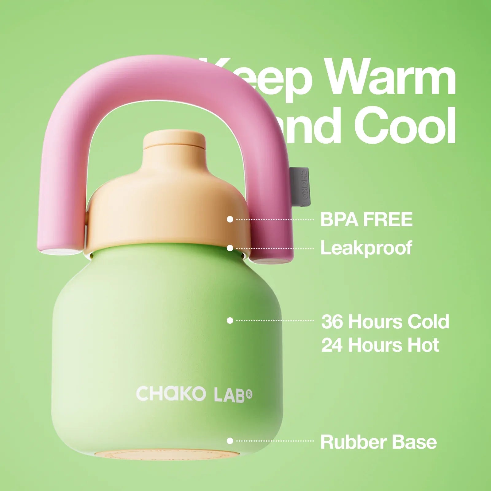 Chako Lab Lin Lin Stainless Steel Flask – Green