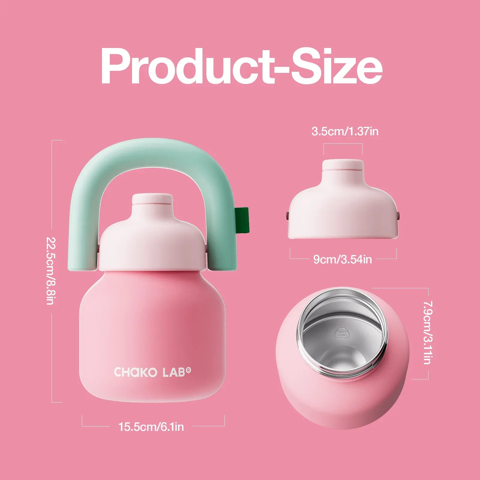 Chako Lab Lin Lin Stainless Steel Flask – Pink
