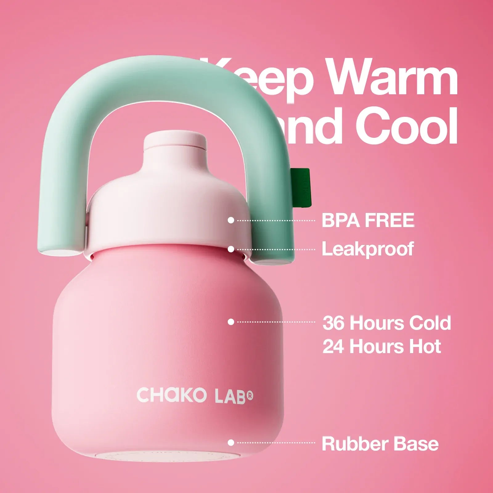 Chako Lab Lin Lin Stainless Steel Flask – Pink
