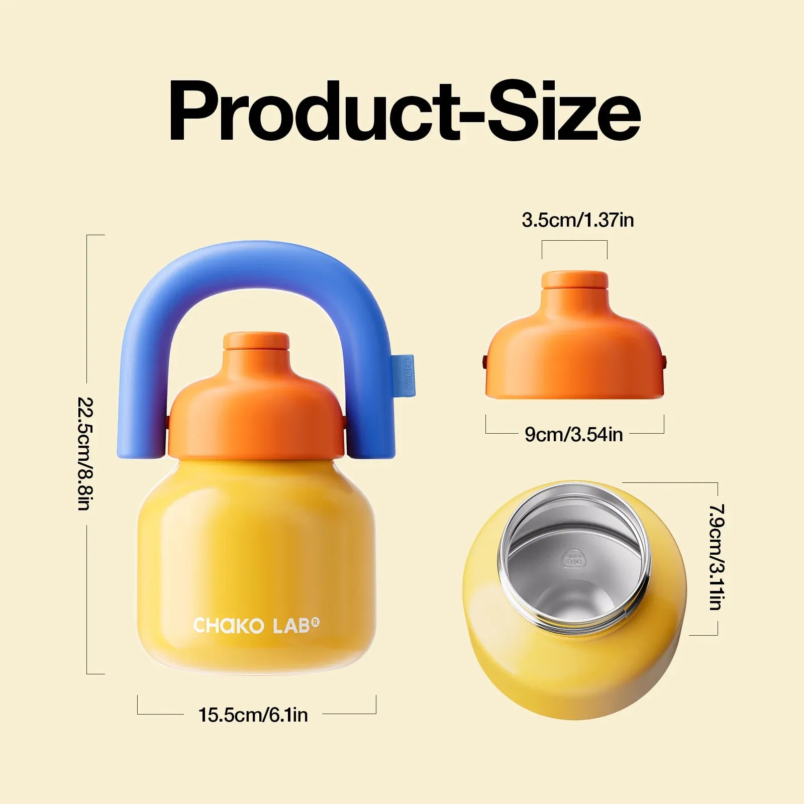 Chako Lab Lin Lin Stainless Steel Flask – Yellow