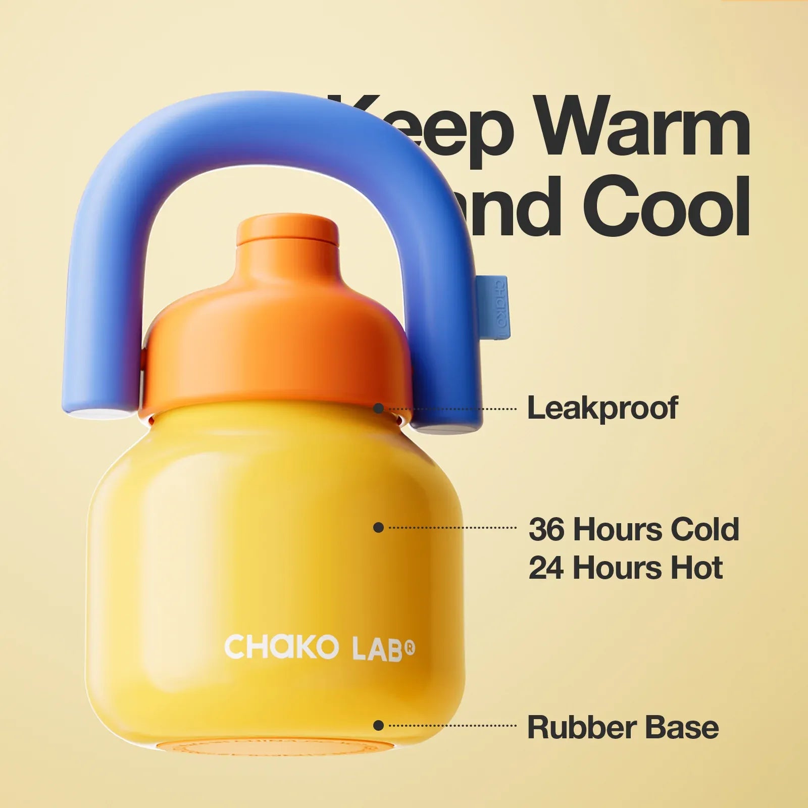 Chako Lab Lin Lin Stainless Steel Flask – Yellow