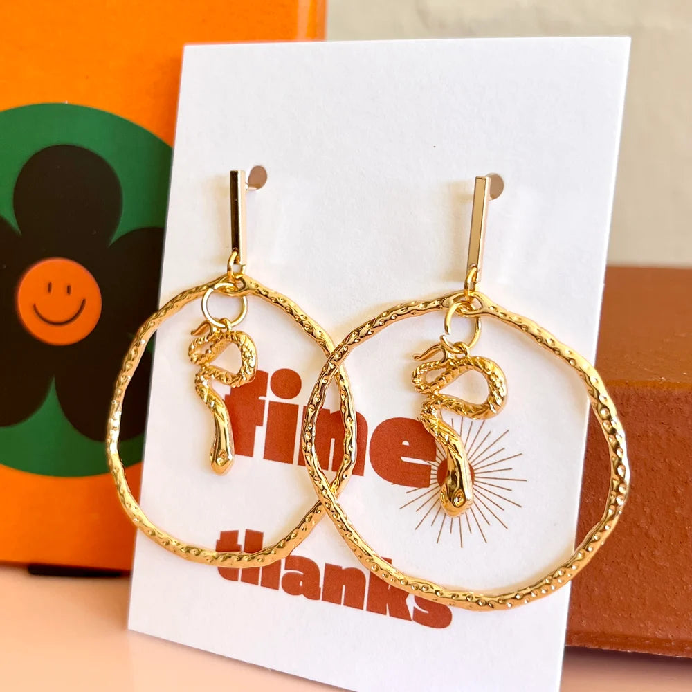 Penny Foggo – Large Textured Circle & Snake Drops (Fine Thanks)