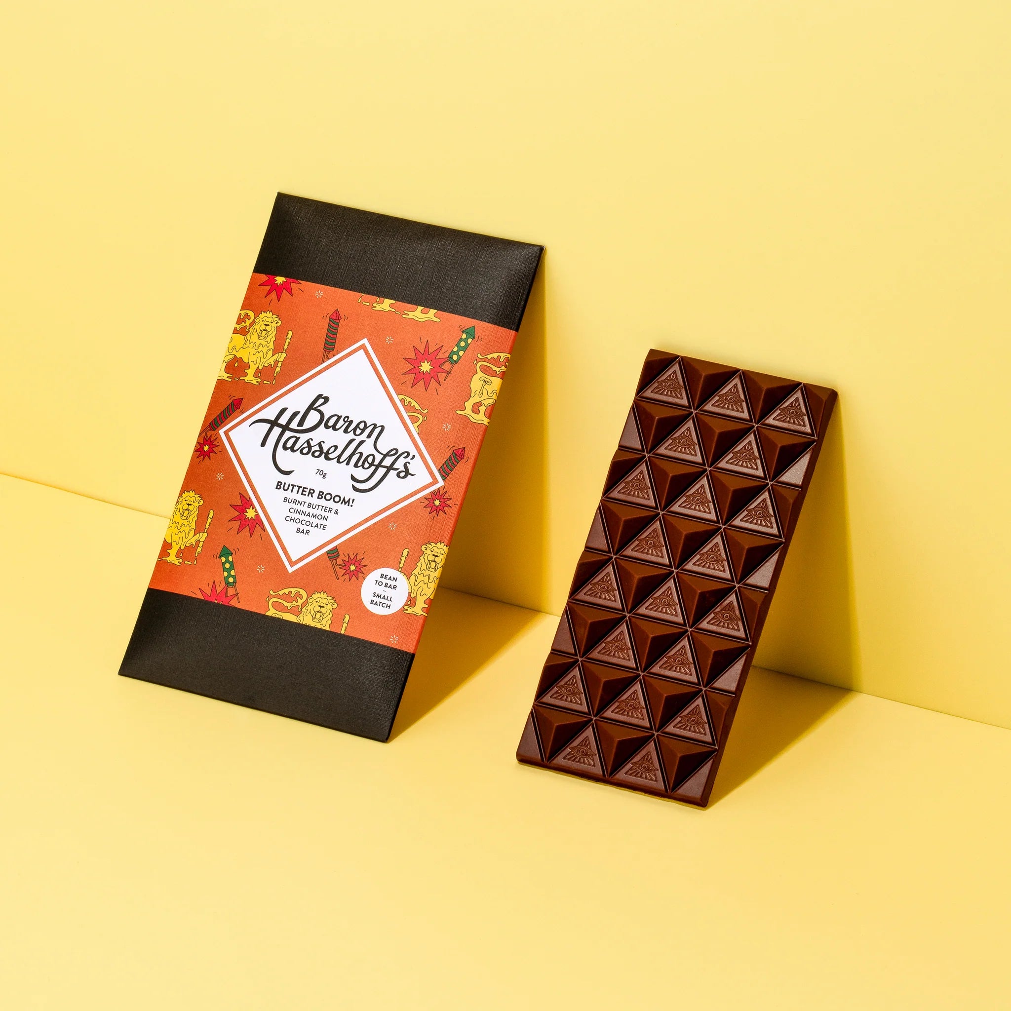 Baron Hasselhoff's “Butter Boom!" Burnt Butter & Cinnamon Craft Chocolate Bar
