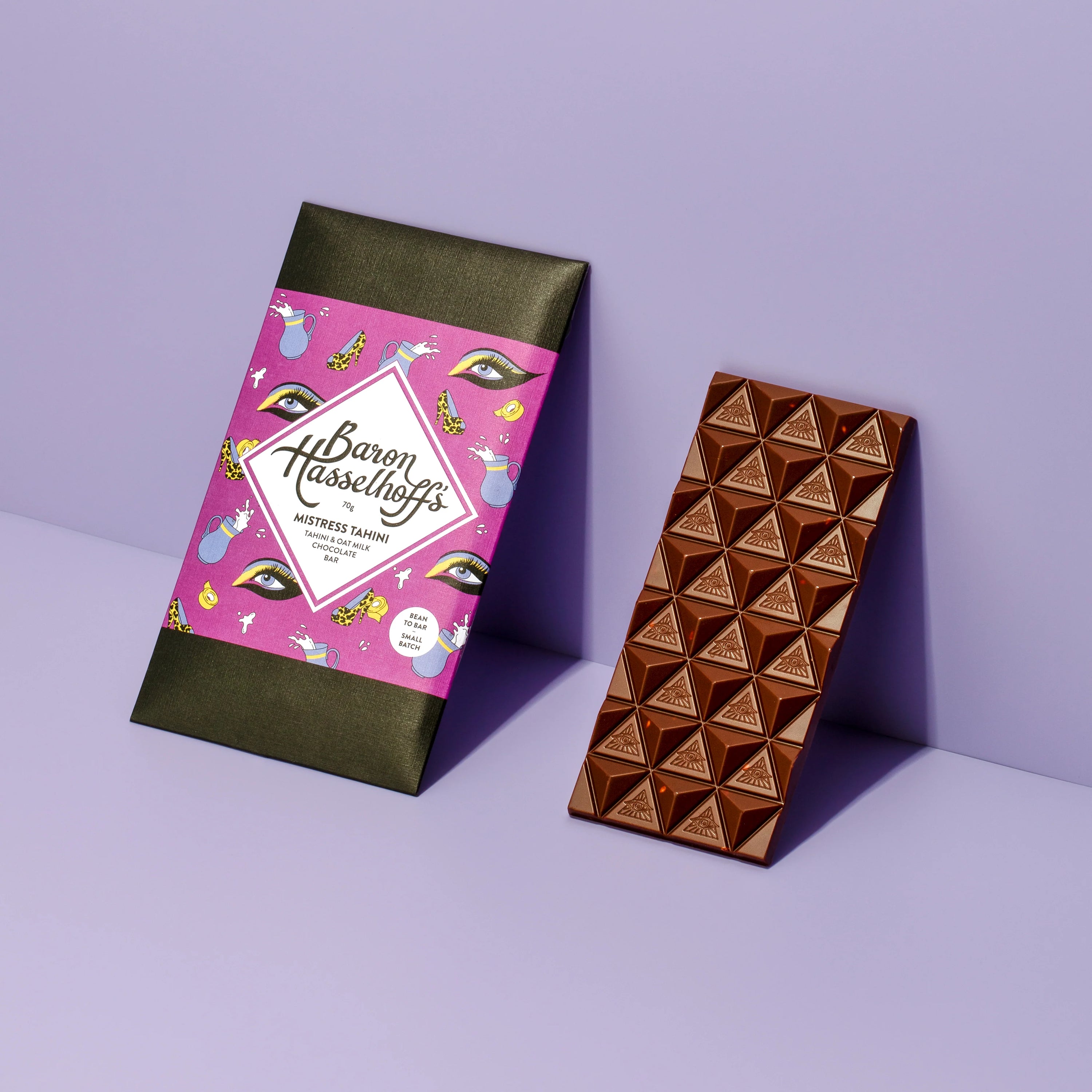 Baron Hasselhoff's “Mistress Tahini" Tahini & Oat Milk Chocolate Bar