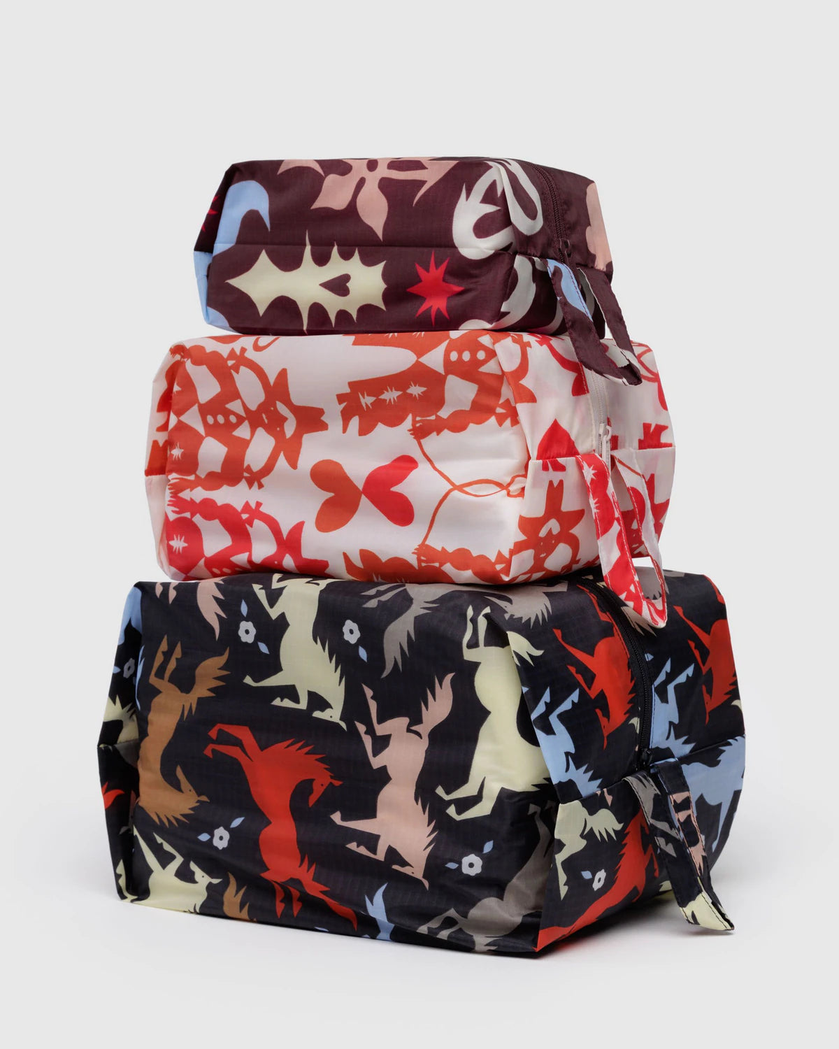 Baggu 3-D Zip Set – Western Cut Outs