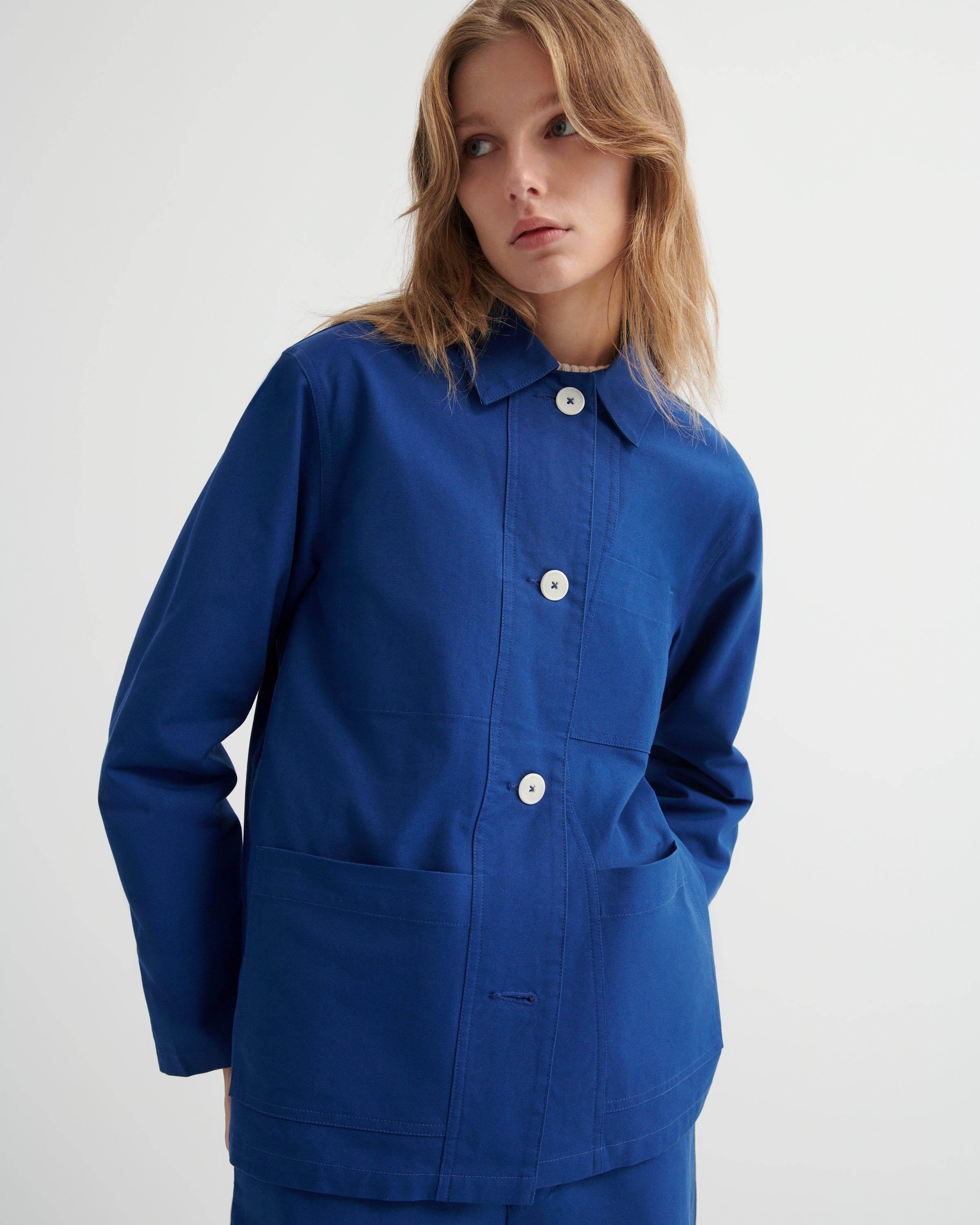 Kowtow Artisan Jacket – Factory Blue