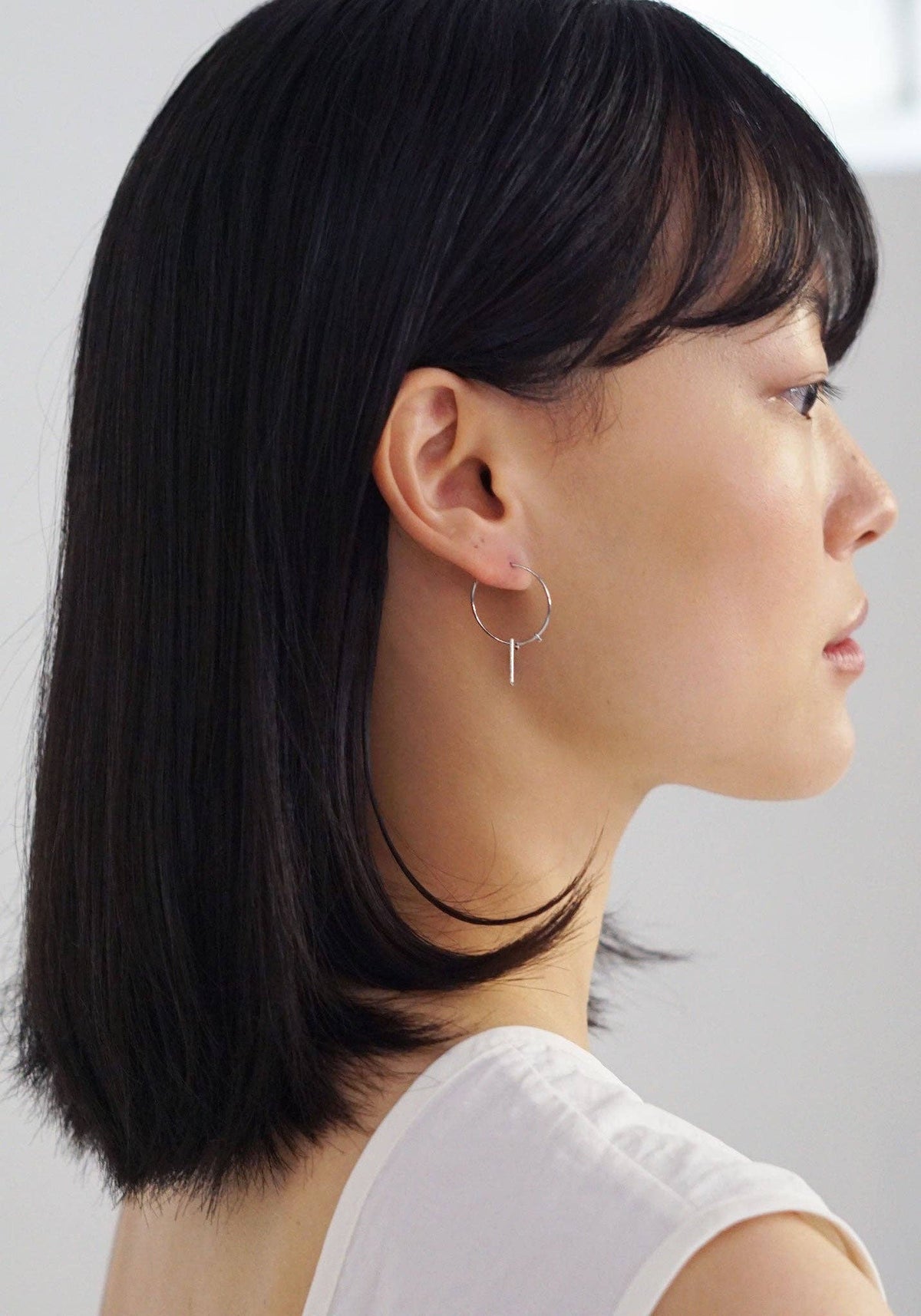 Soli Studio Square Hoops – Silver