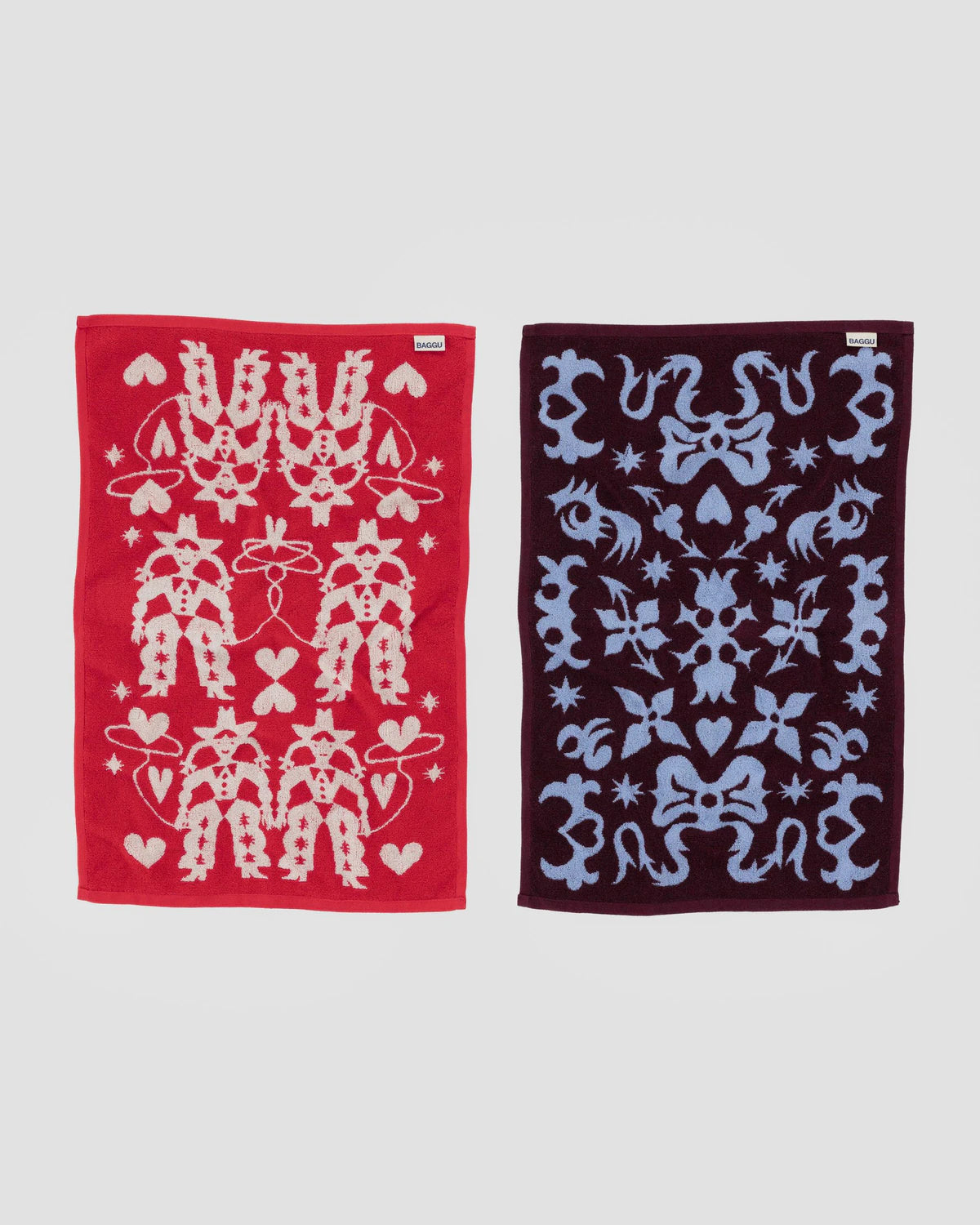 Baggu Organic Cotton Hand Towels – Set of Two – Western