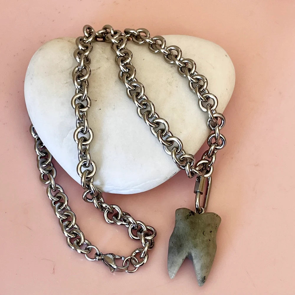 Penny Foggo – Labradorite Tooth Necklace