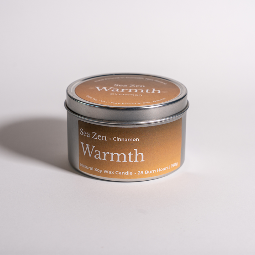 Sea Zen Cinnamon scented soy candle