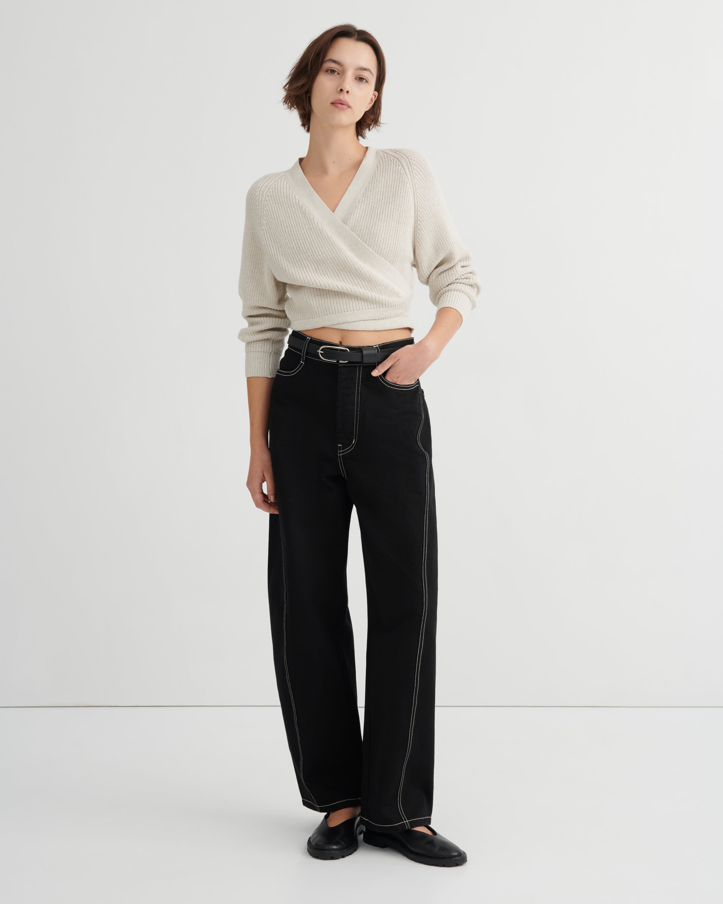 Kowtow Composure Cardigan – Oatmealk
