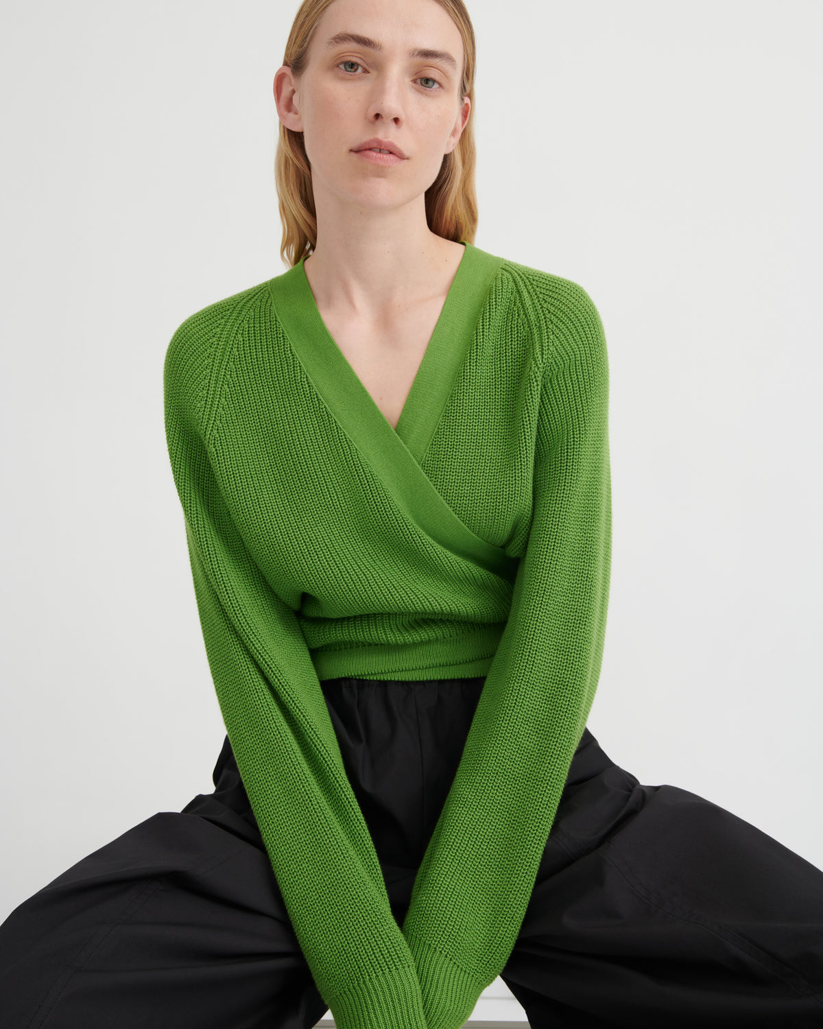 Kowtow Composure Cardigan – Spring Green