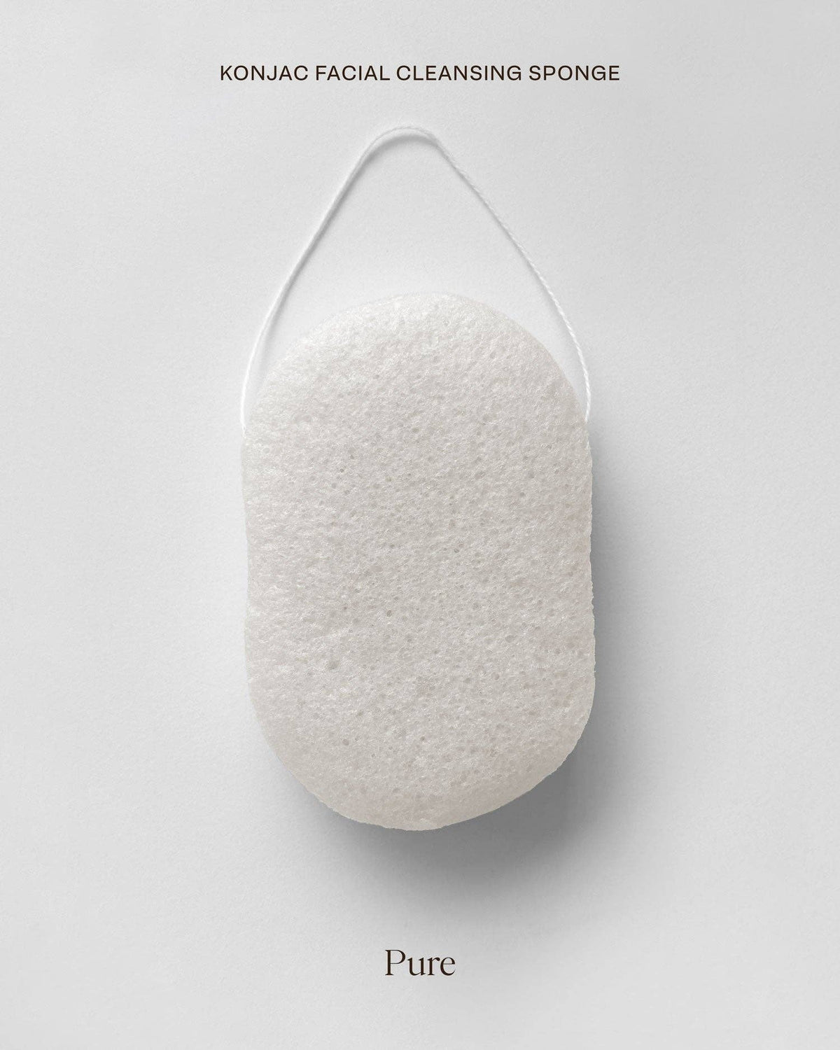 Dillon Skincare - Konjac Facial Cleansing Sponge - Pure (Ultra Gentle)