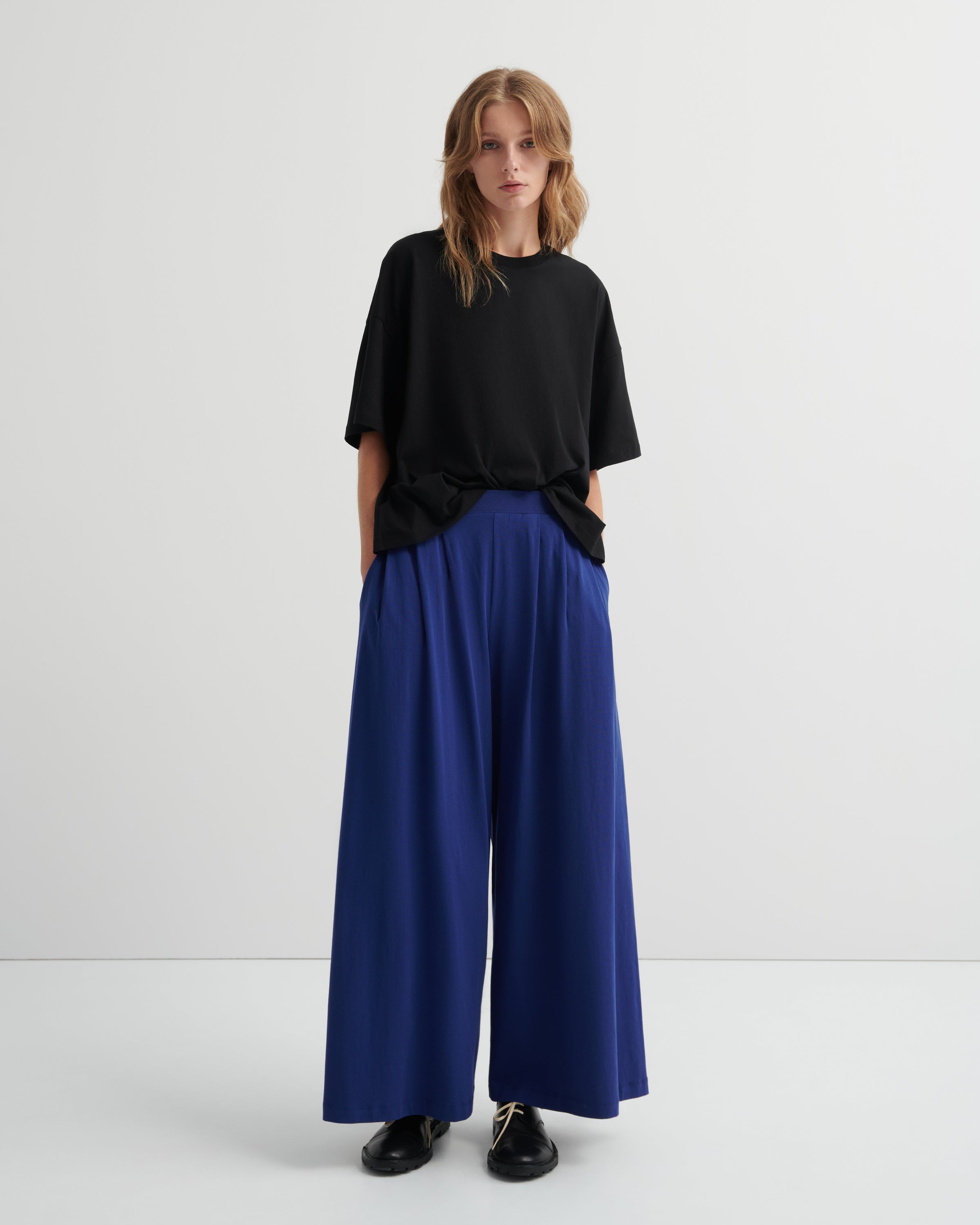 Kowtow Drape Pant – Factory Blue