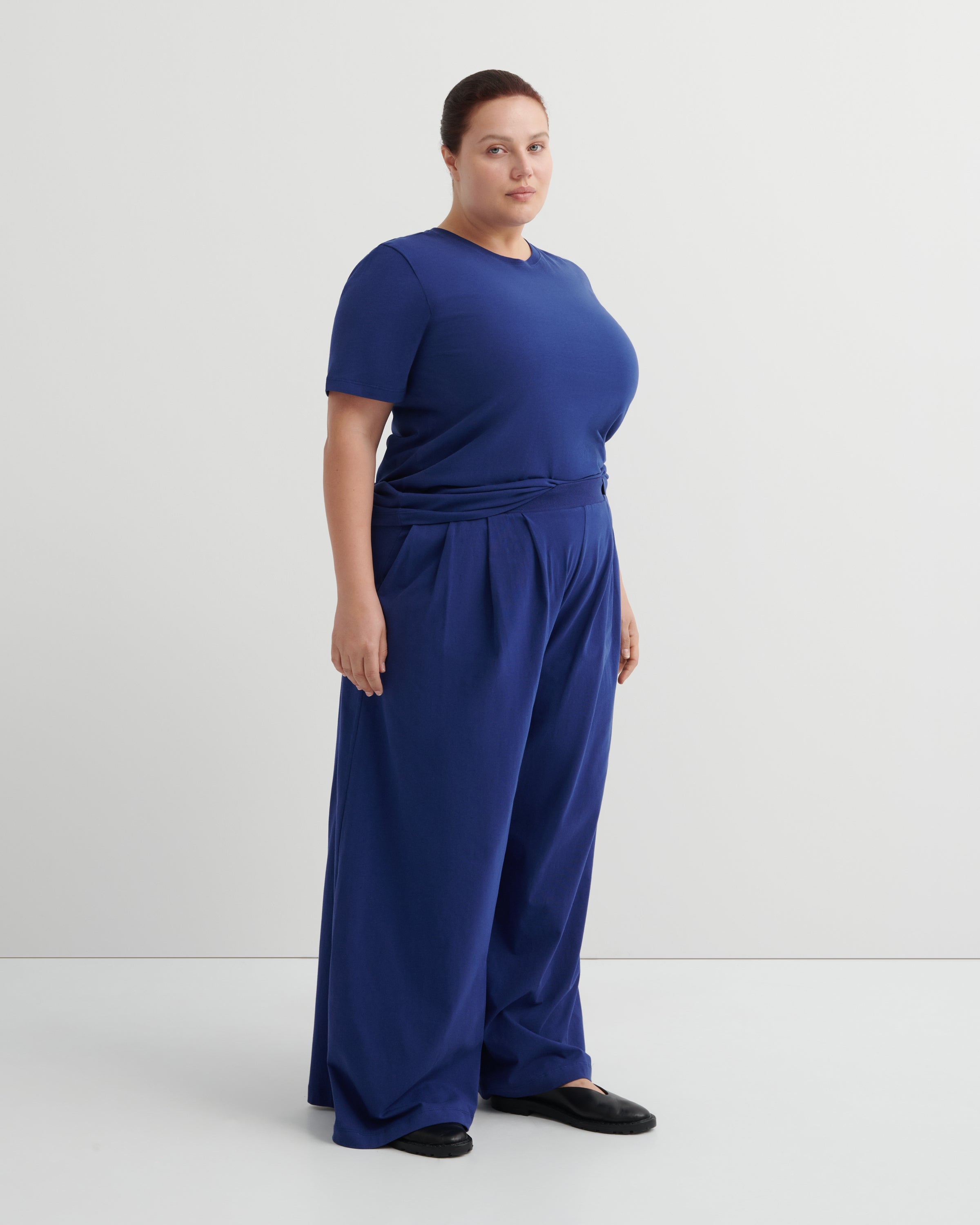Kowtow Drape Pant – Factory Blue