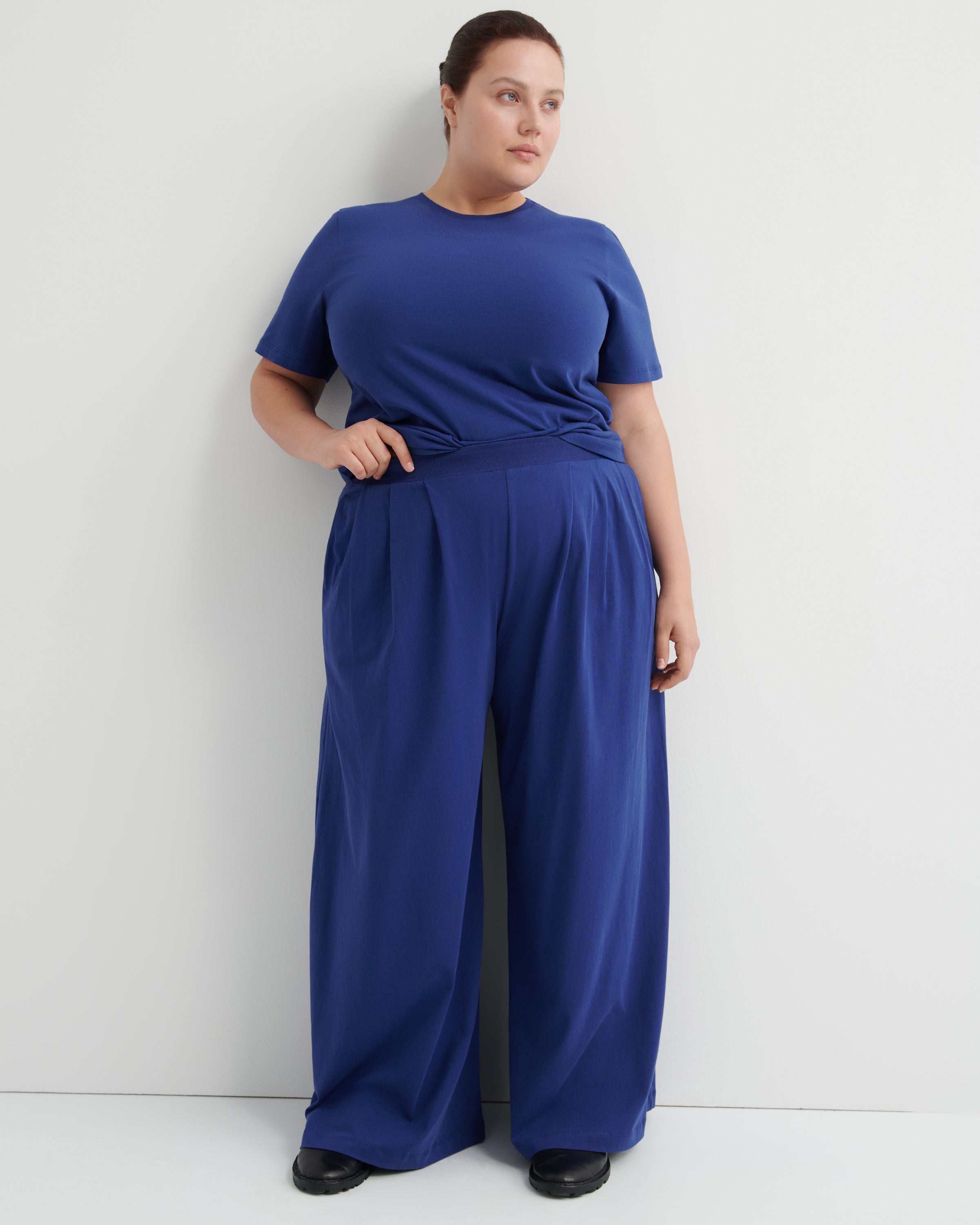 Kowtow Drape Pant – Factory Blue