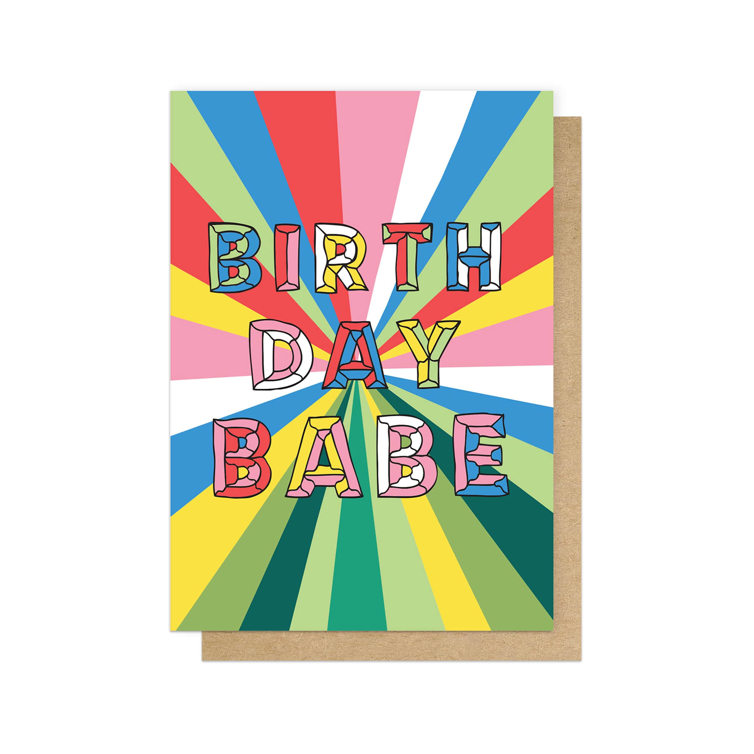 Birthday Babe Greetings Card