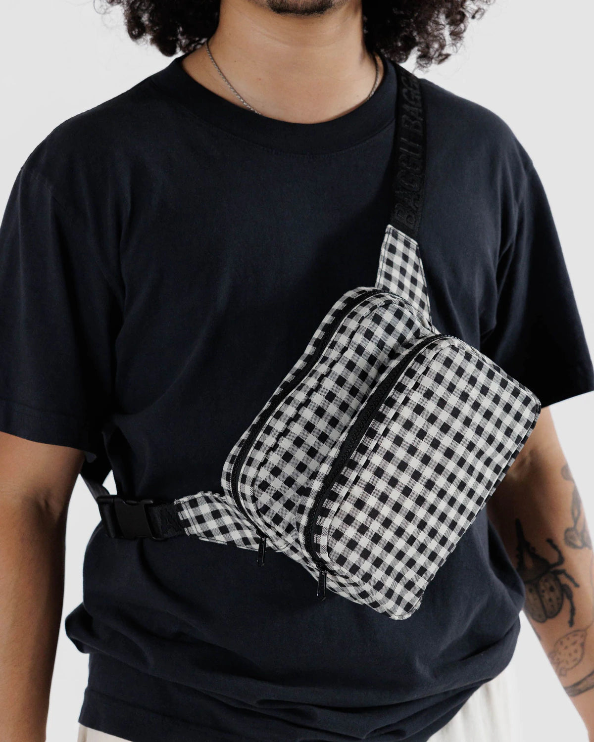 Baggu Bum Bag – Black and White Gingham