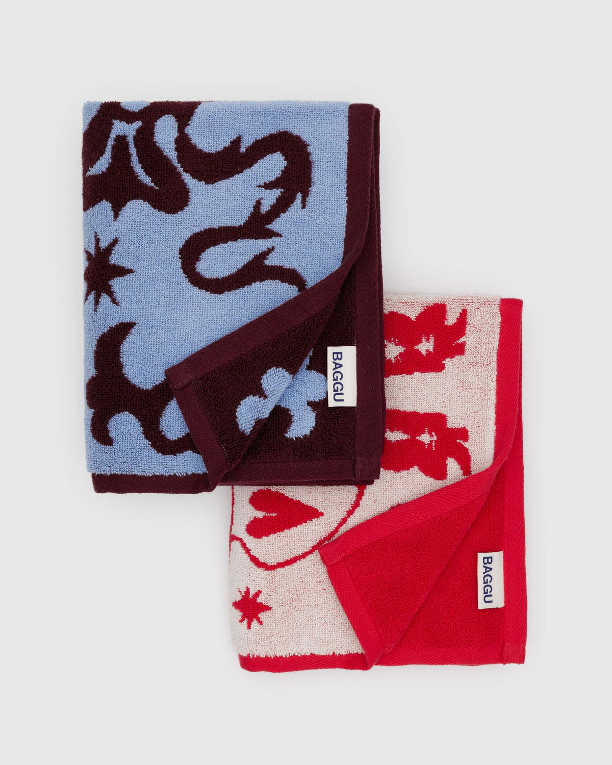 Baggu Organic Cotton Hand Towels – Set of Two – Western