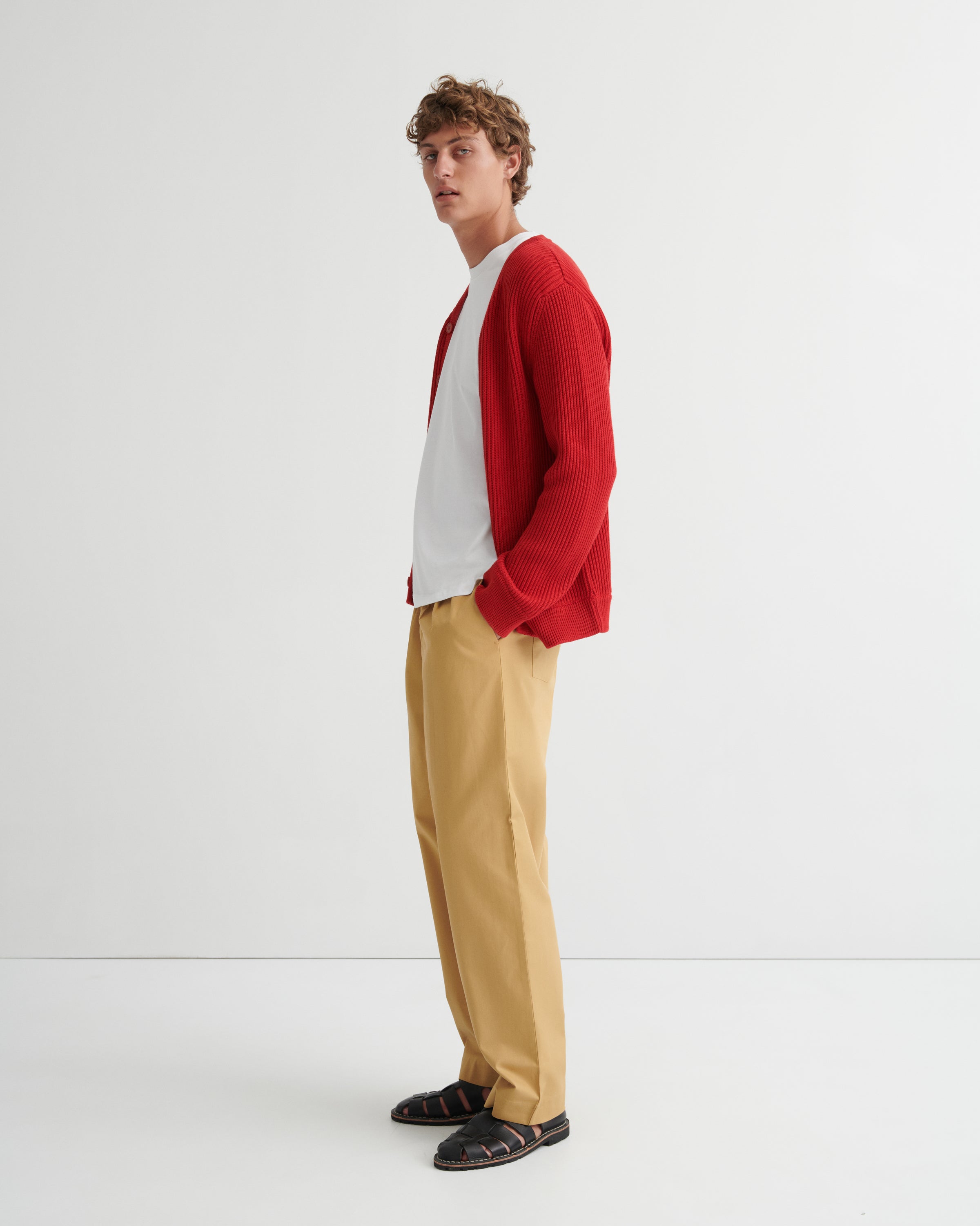 Kowtow Fisher Cardigan – Primary Red