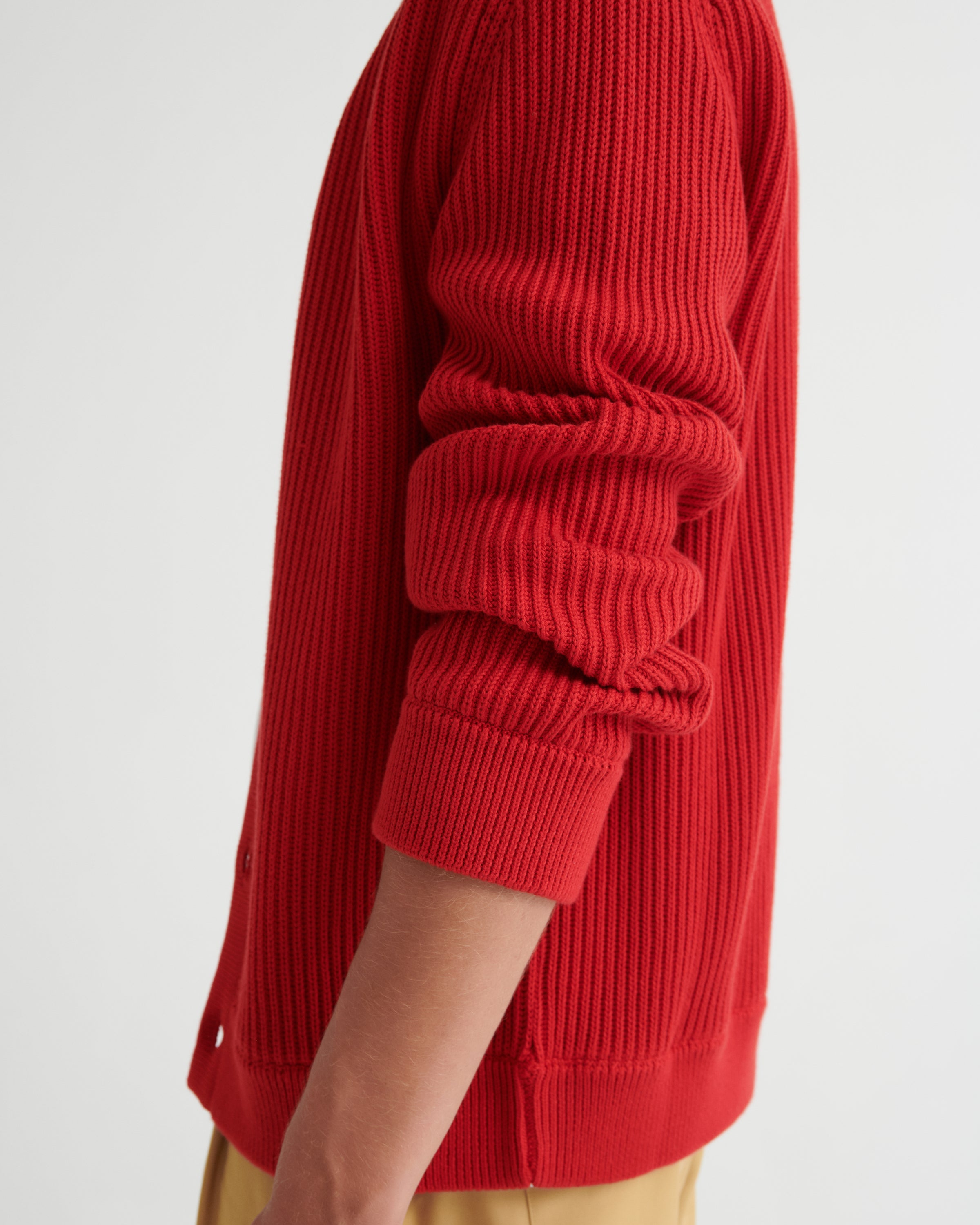 Kowtow Fisher Cardigan – Primary Red