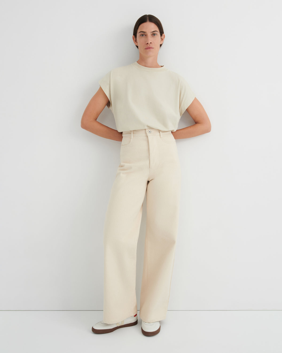 Kowtow Geometry Tee – Stone