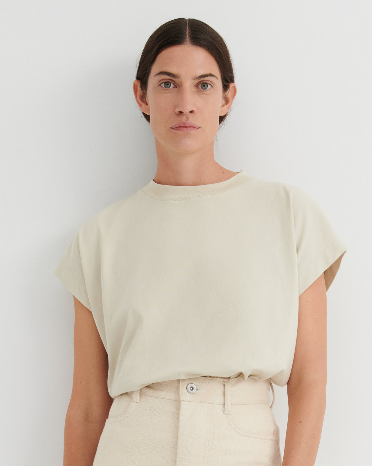 Kowtow Geometry Tee – Stone