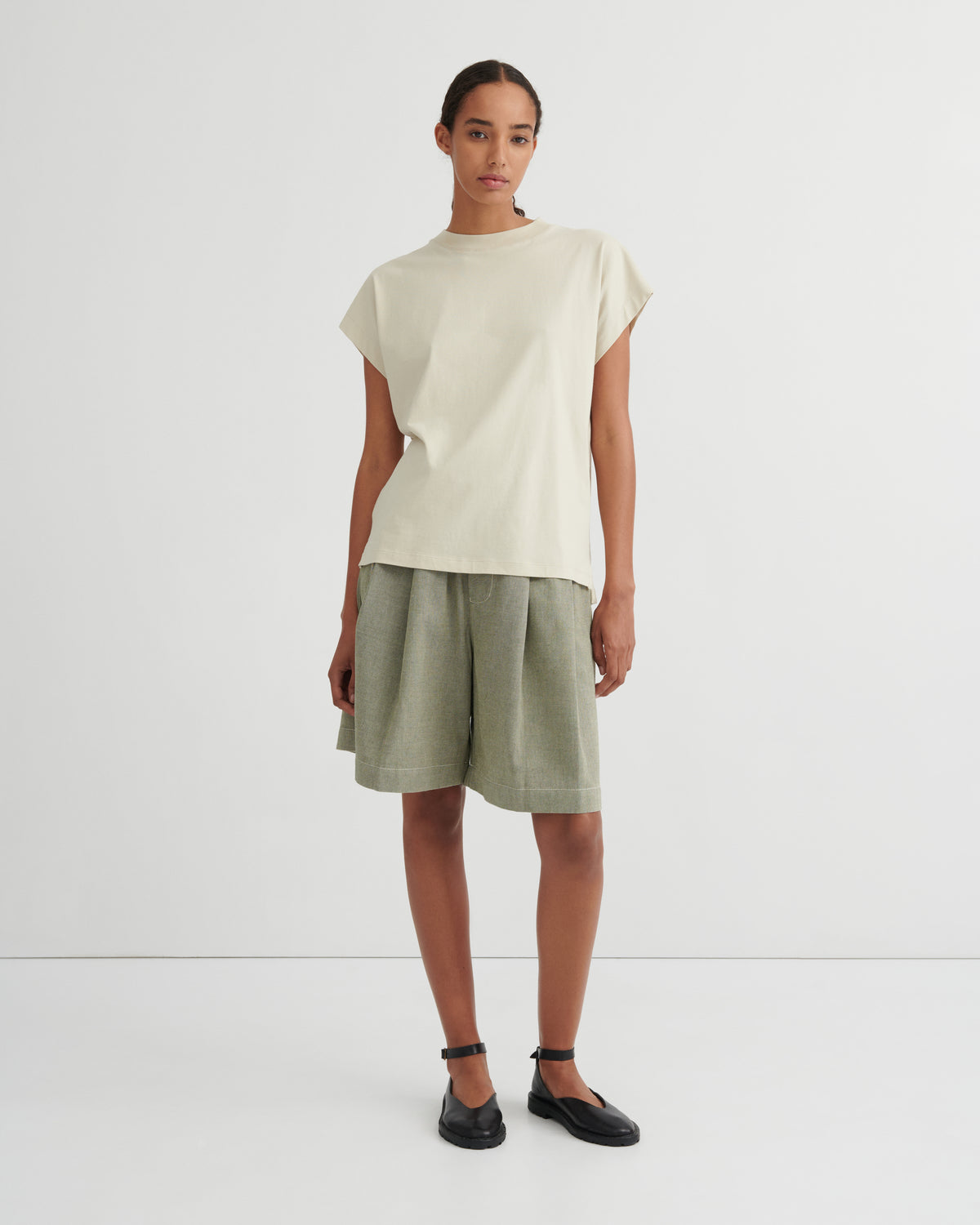 Kowtow Geometry Tee – Stone