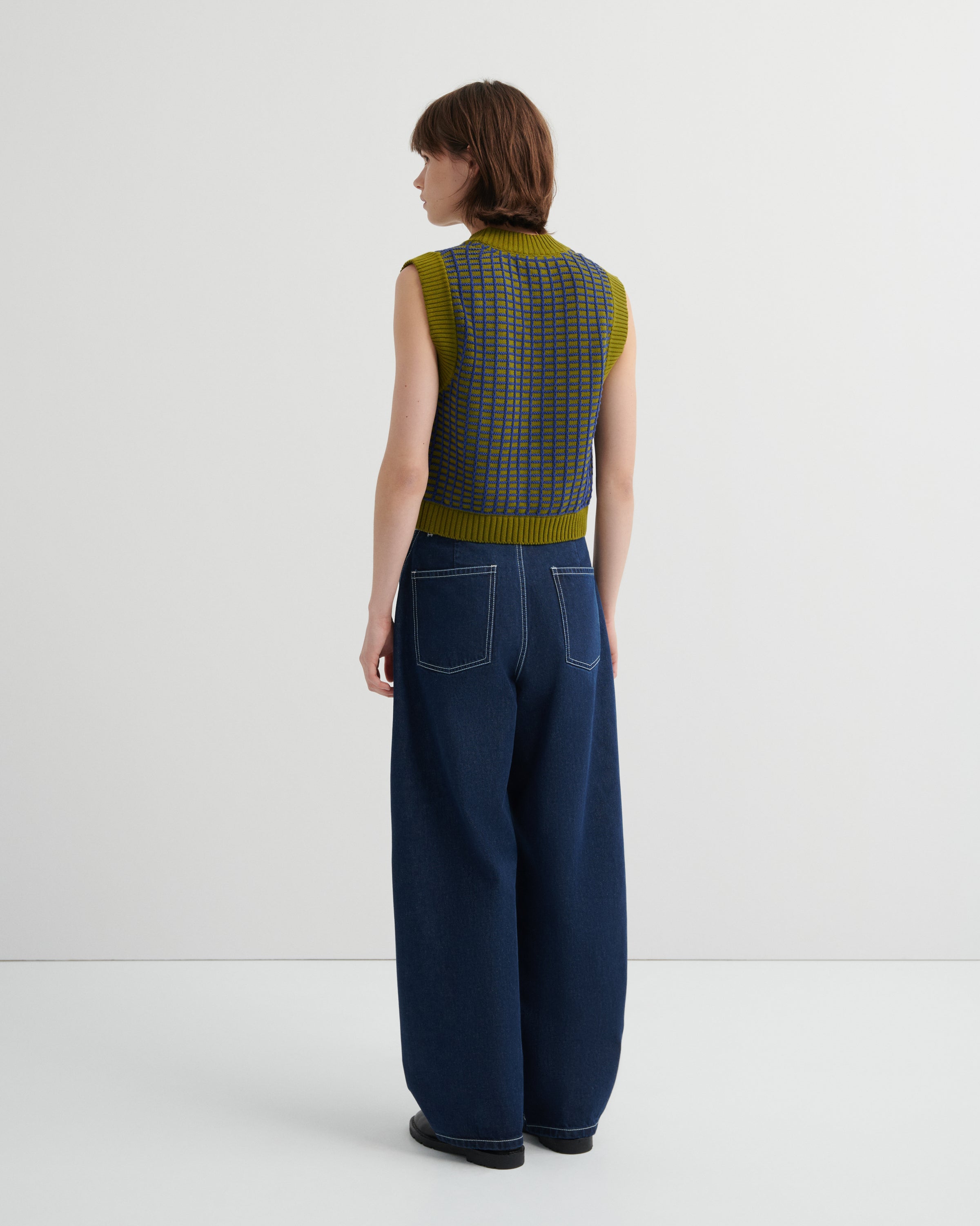Kowtow Grid Vest – Field