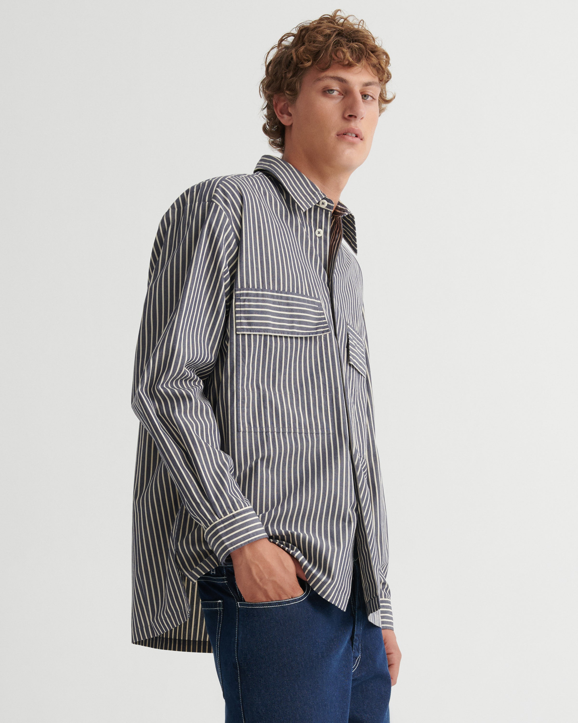 Kowtow Heath Shirt – Evening Stripe
