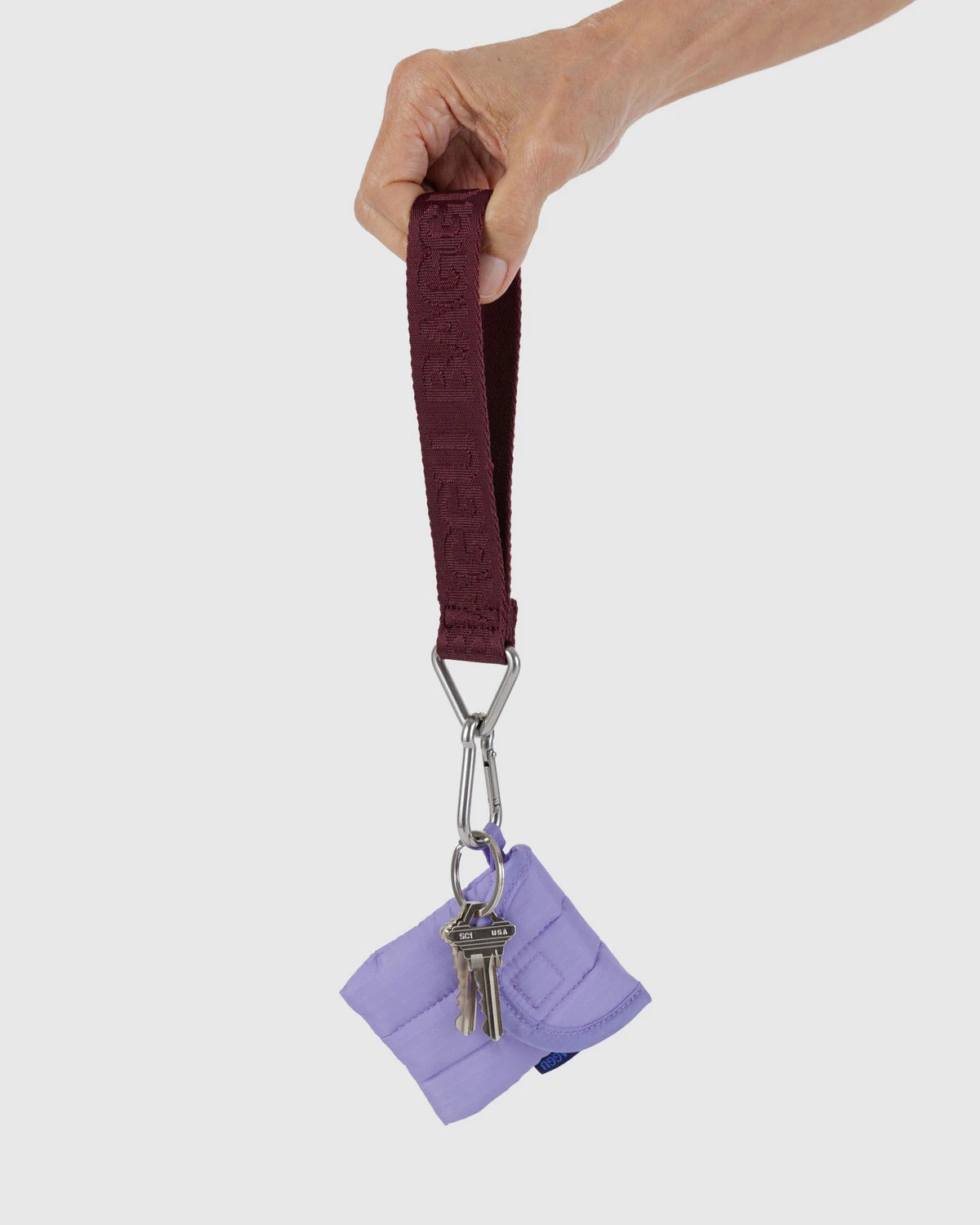 Baggu Logo Keychain – Mahogany