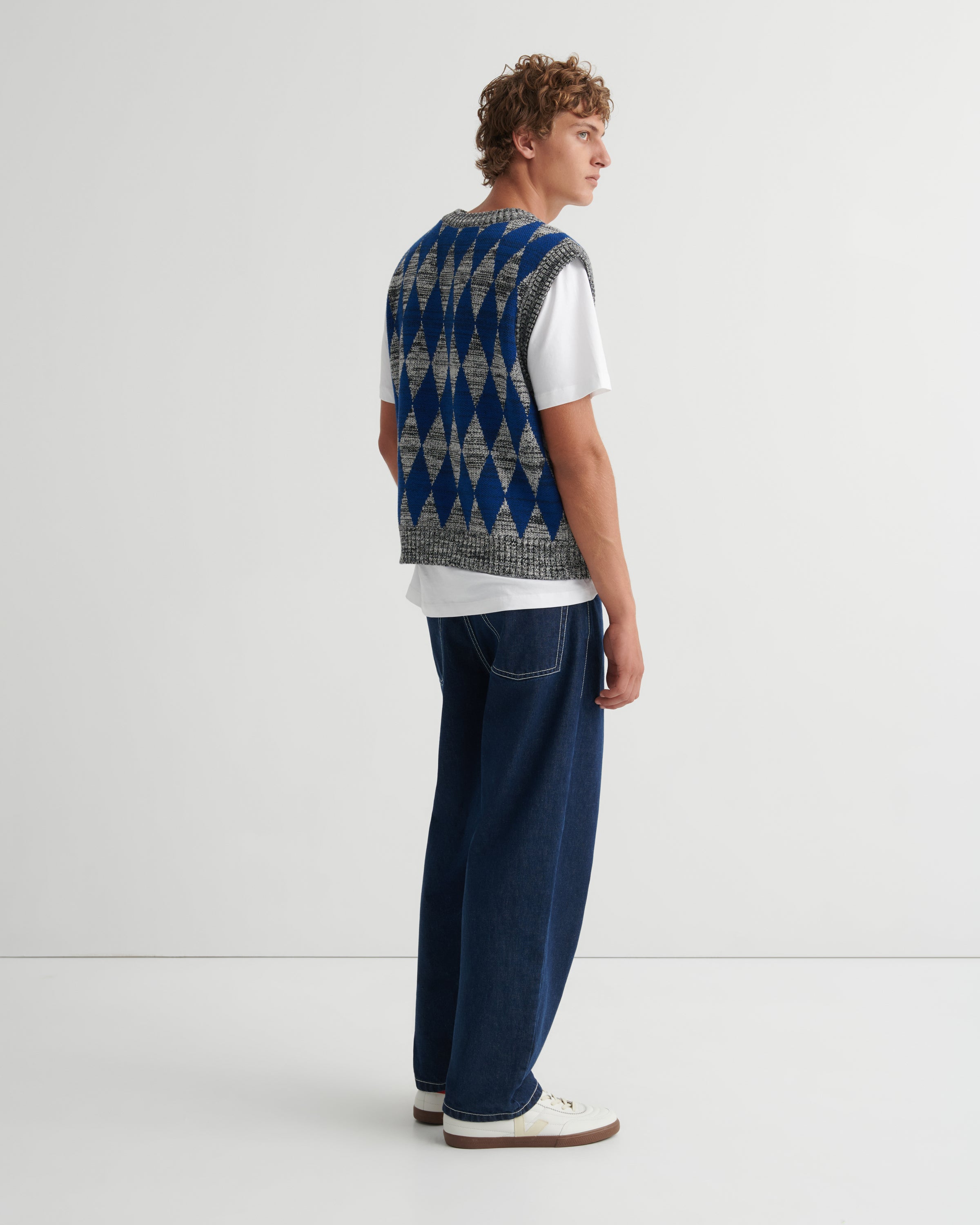 Kowtow Jarman Vest – Diamond Jacquard
