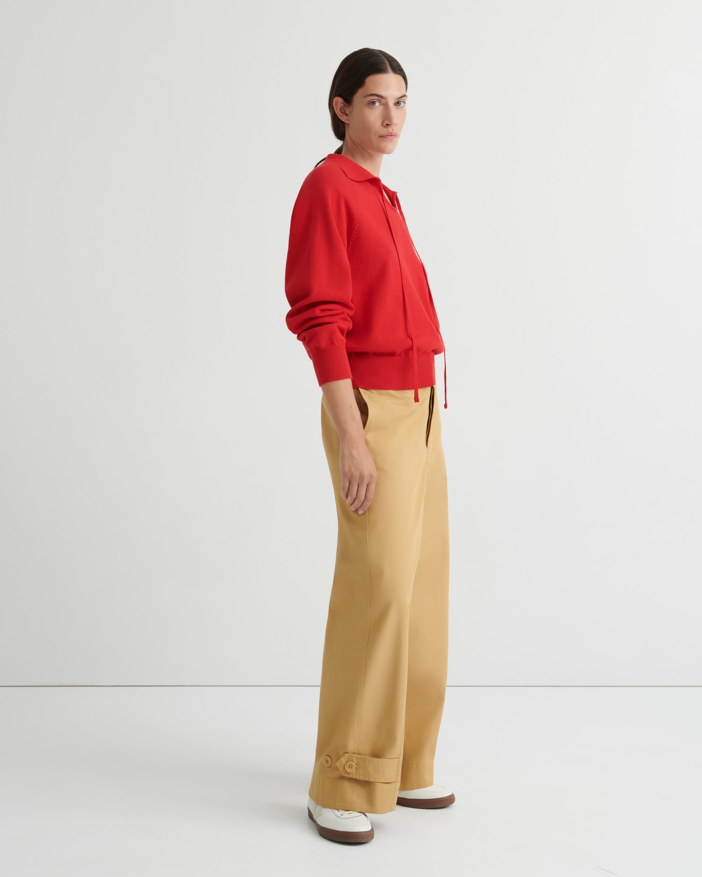Kowtow Keyhole Jumper – Poppy Red