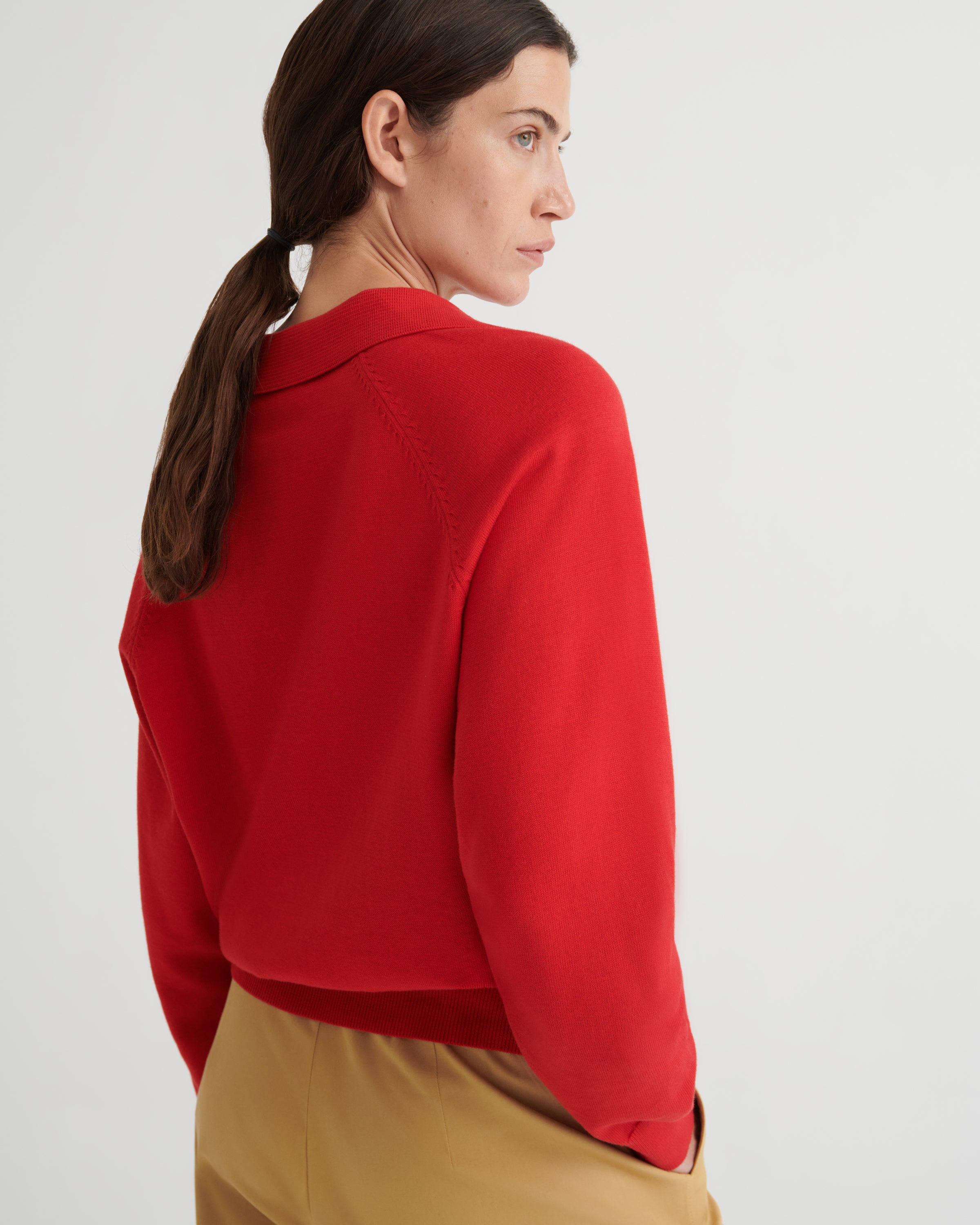 Kowtow Keyhole Jumper – Poppy Red
