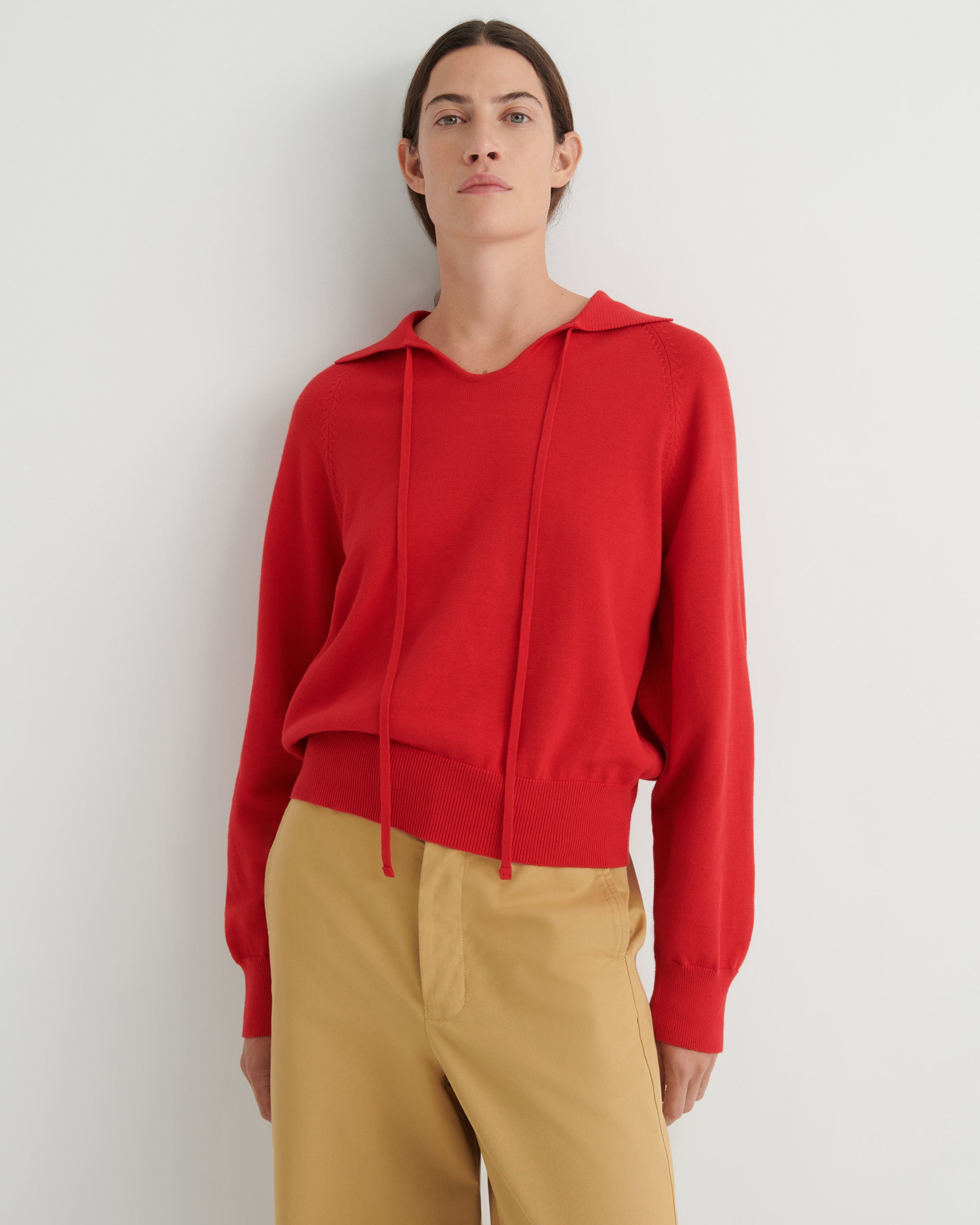 Kowtow Keyhole Jumper – Poppy Red