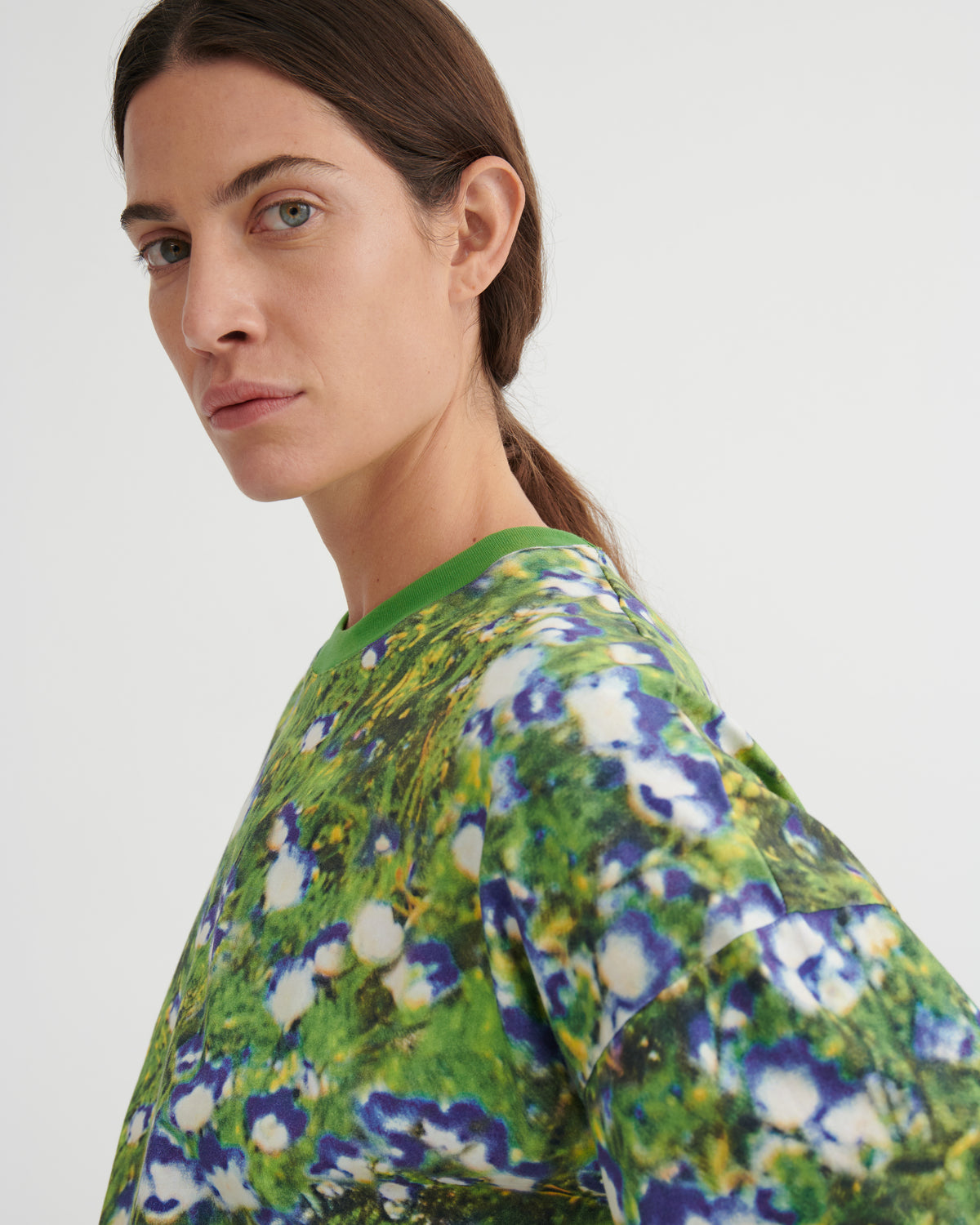 Kowtow Oversized Boxy Tee – Bluebell Print