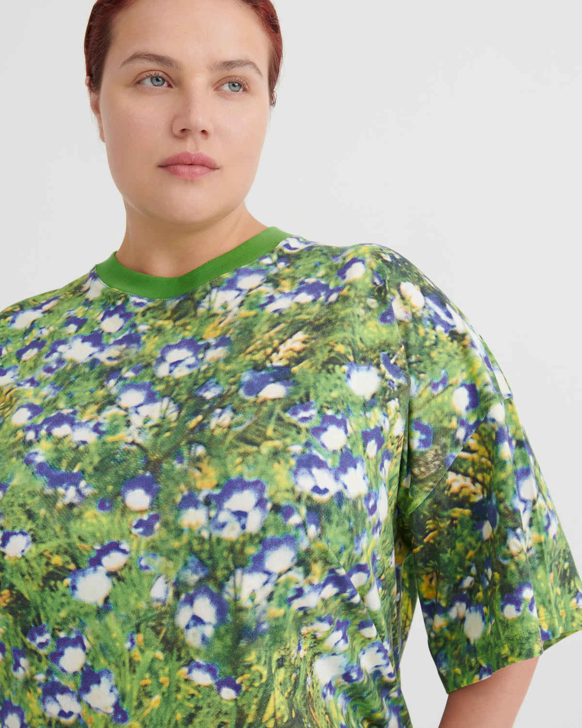 Kowtow Oversized Boxy Tee – Bluebell Print
