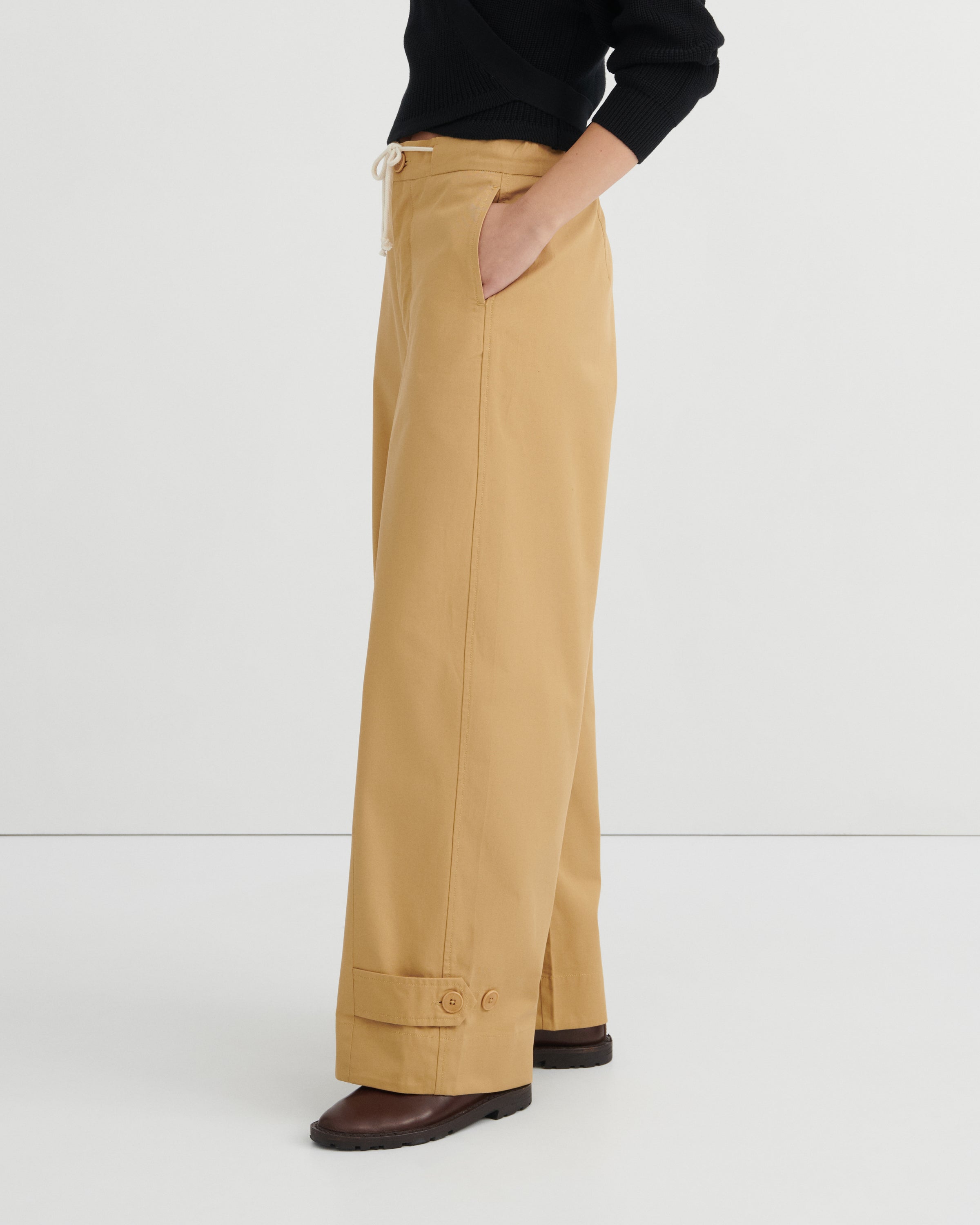 Kowtow Tab Trouser – Driftwood
