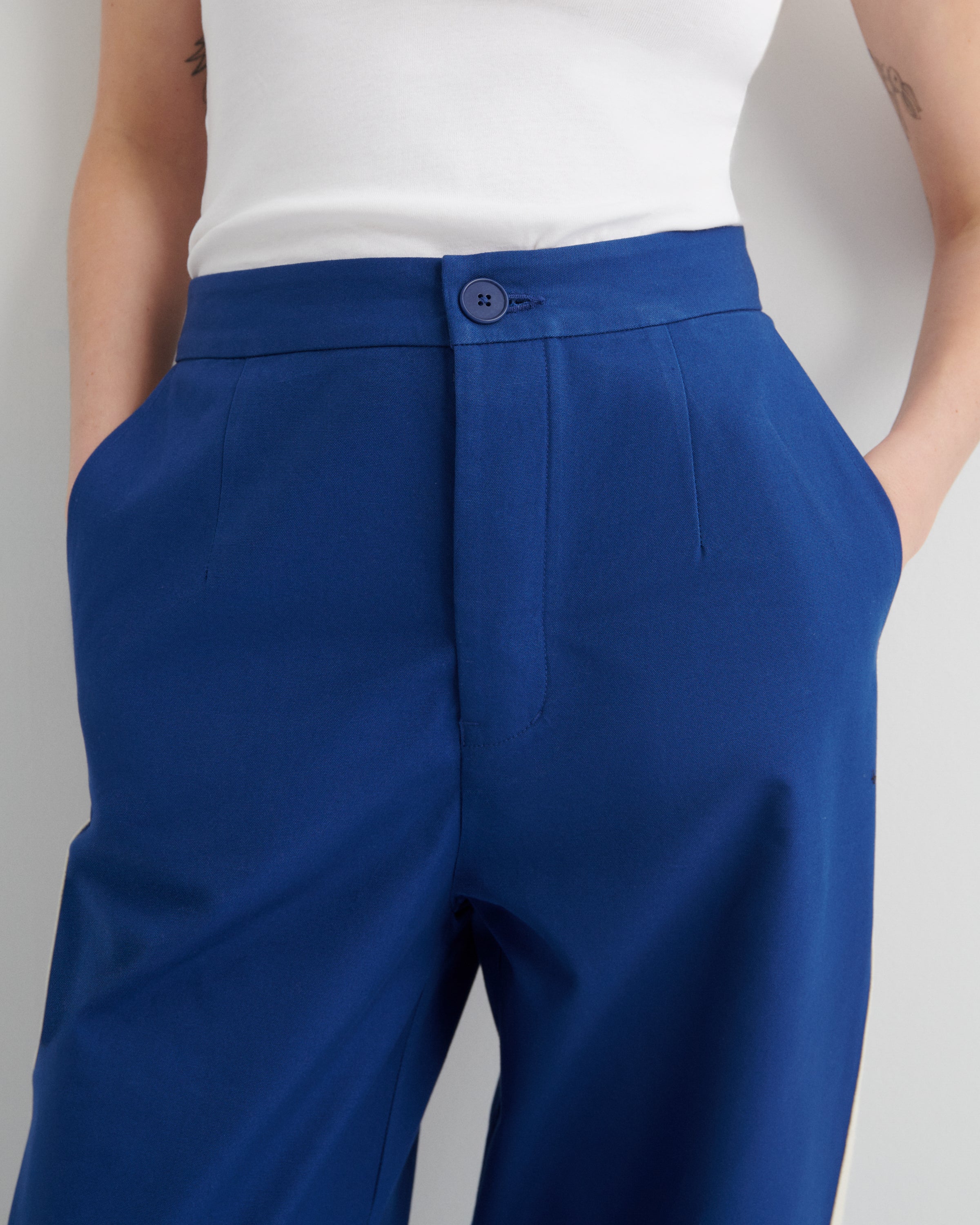 Kowtow Tux Pant – Factory Blue