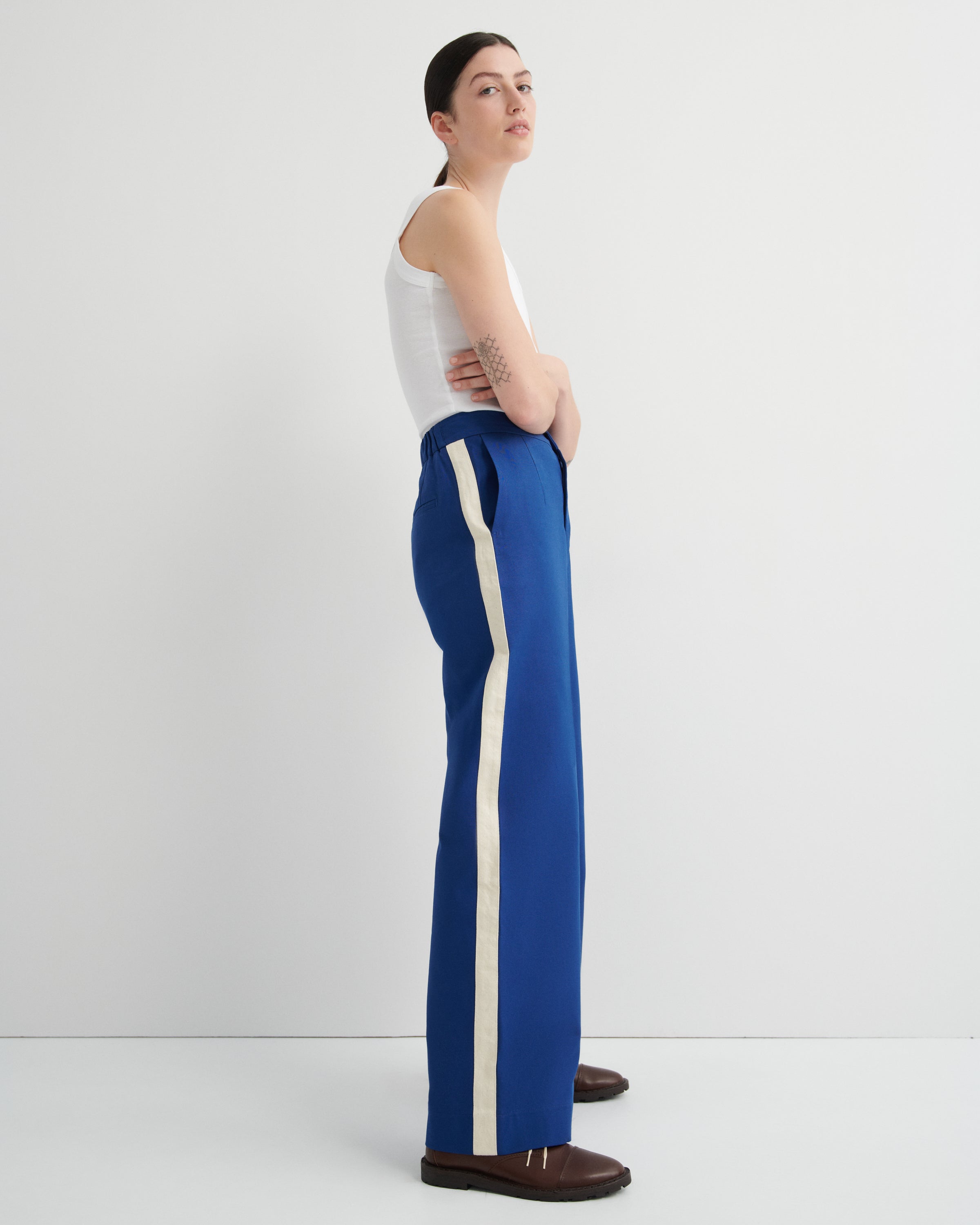 Kowtow Tux Pant – Factory Blue