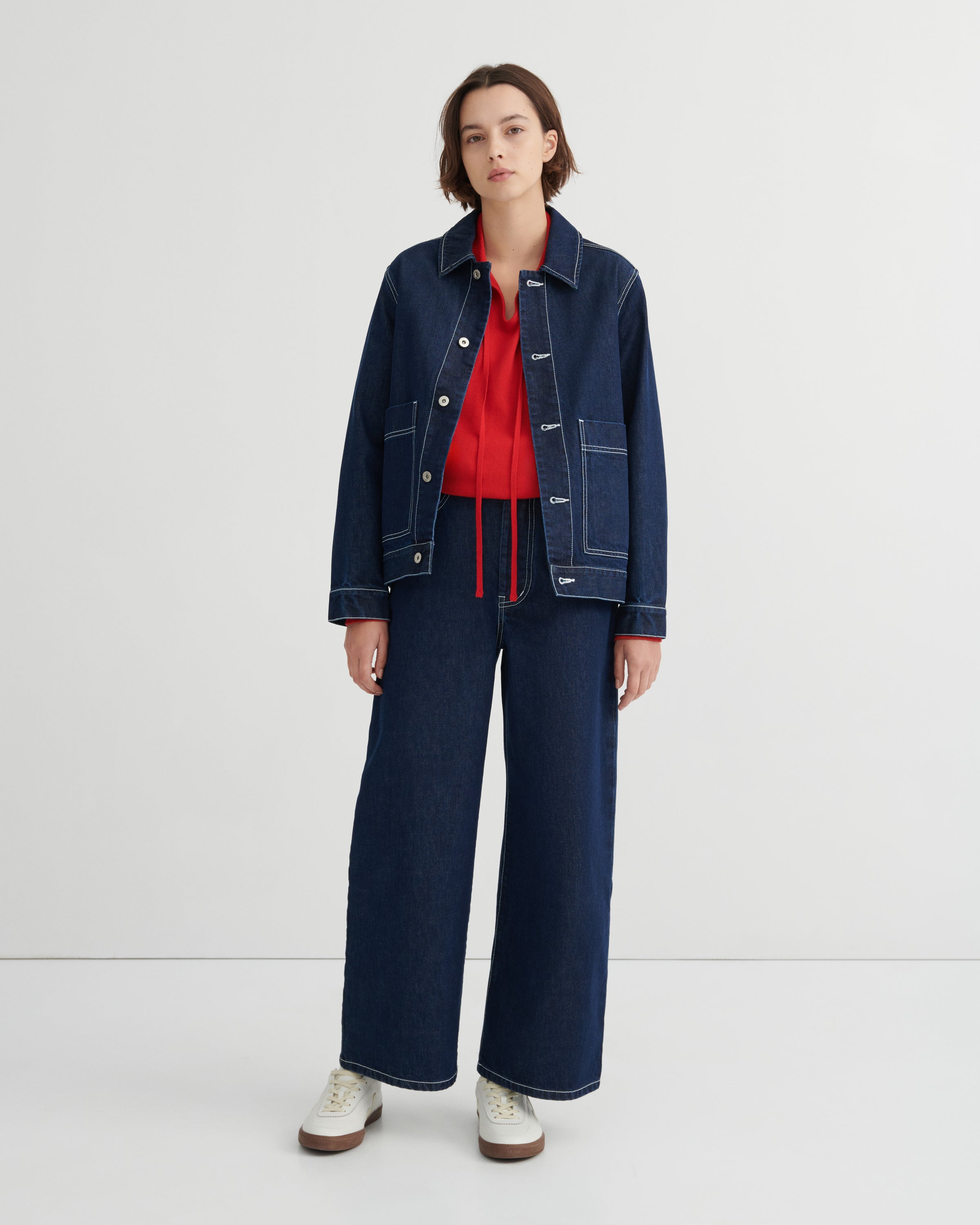 Kowtow Worker Jacket – Indigo Denim