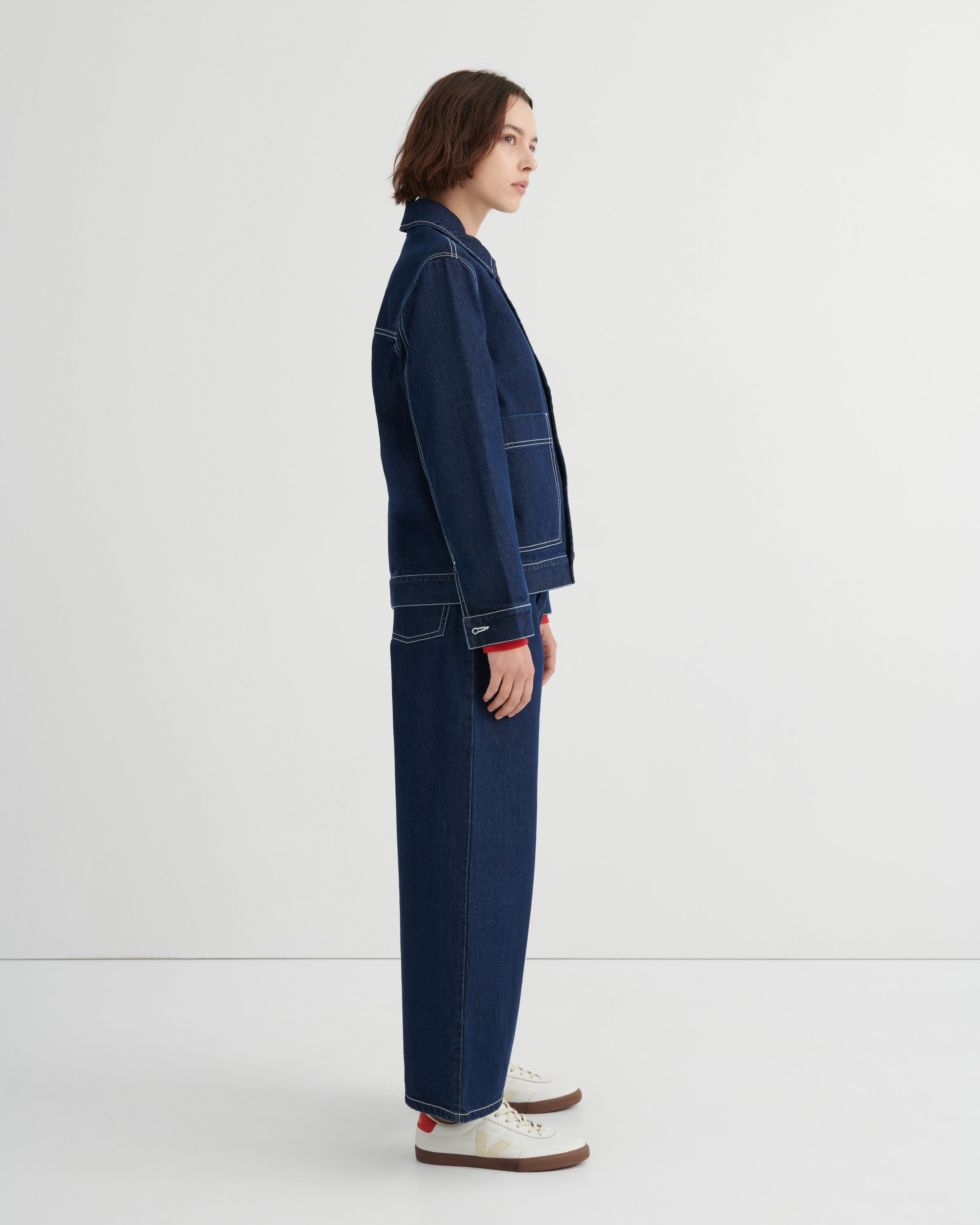 Kowtow Worker Jacket – Indigo Denim