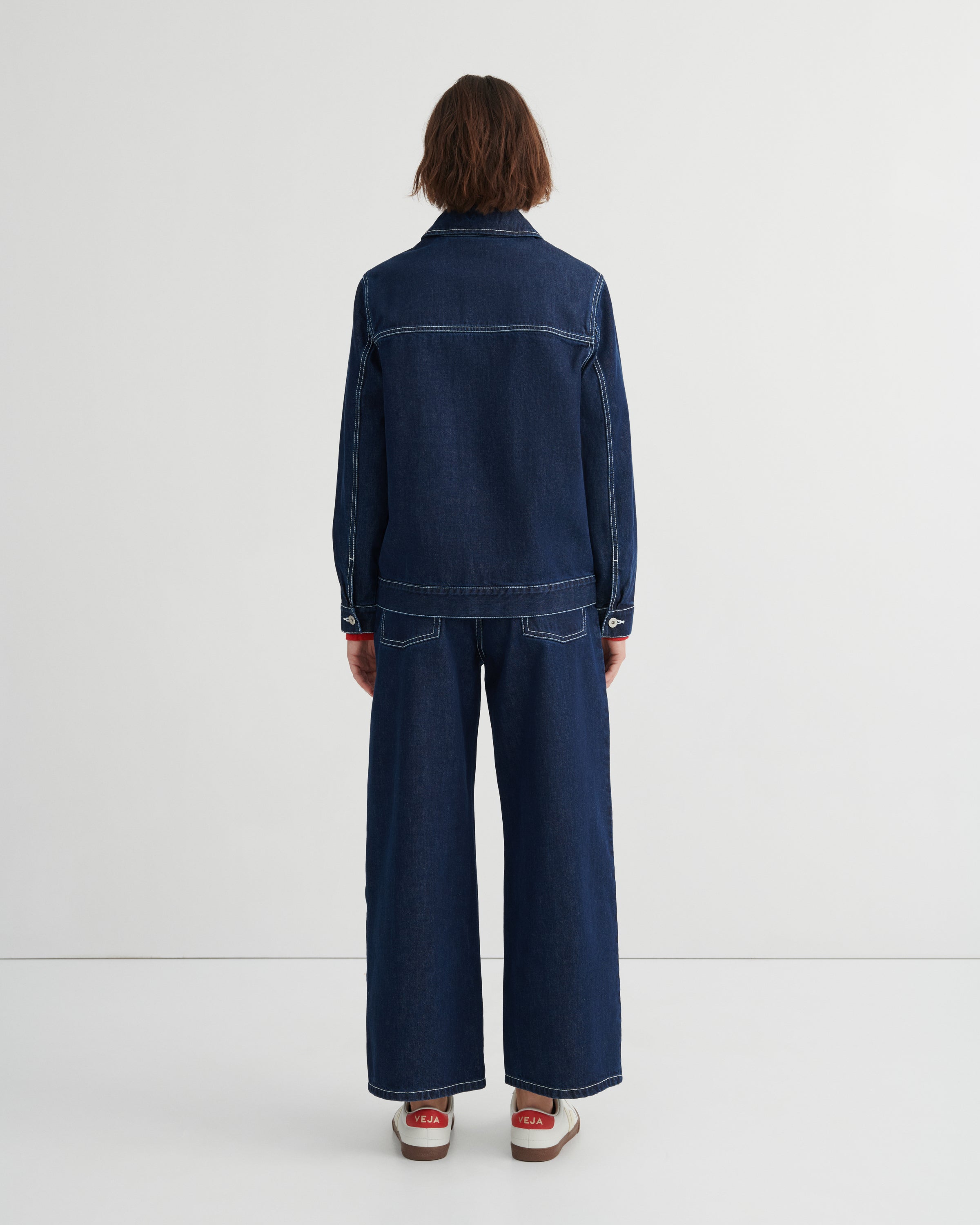 Kowtow Worker Jacket – Indigo Denim